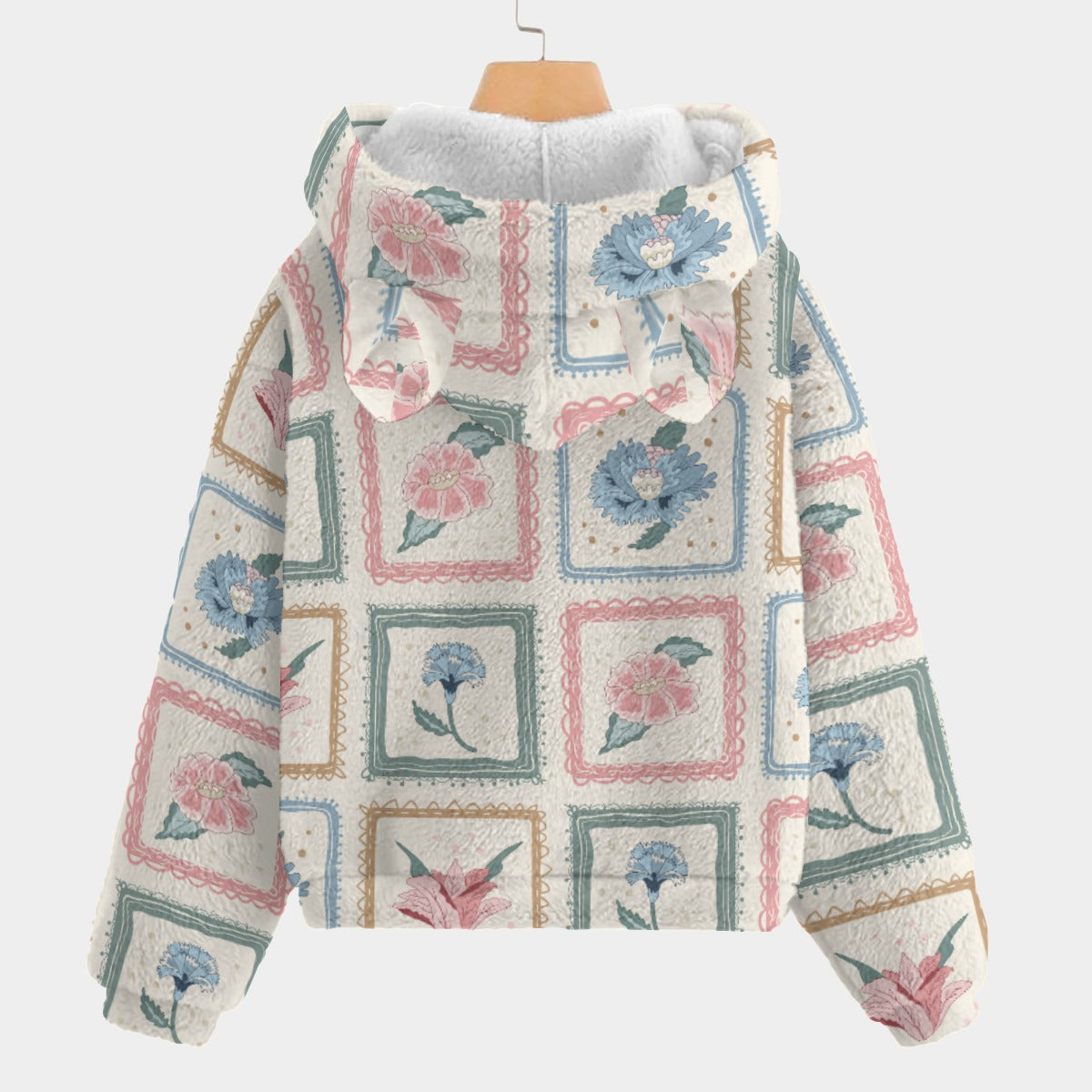 All-Over Print Kid’s Borg Fleece Sweatshirt With Ear
