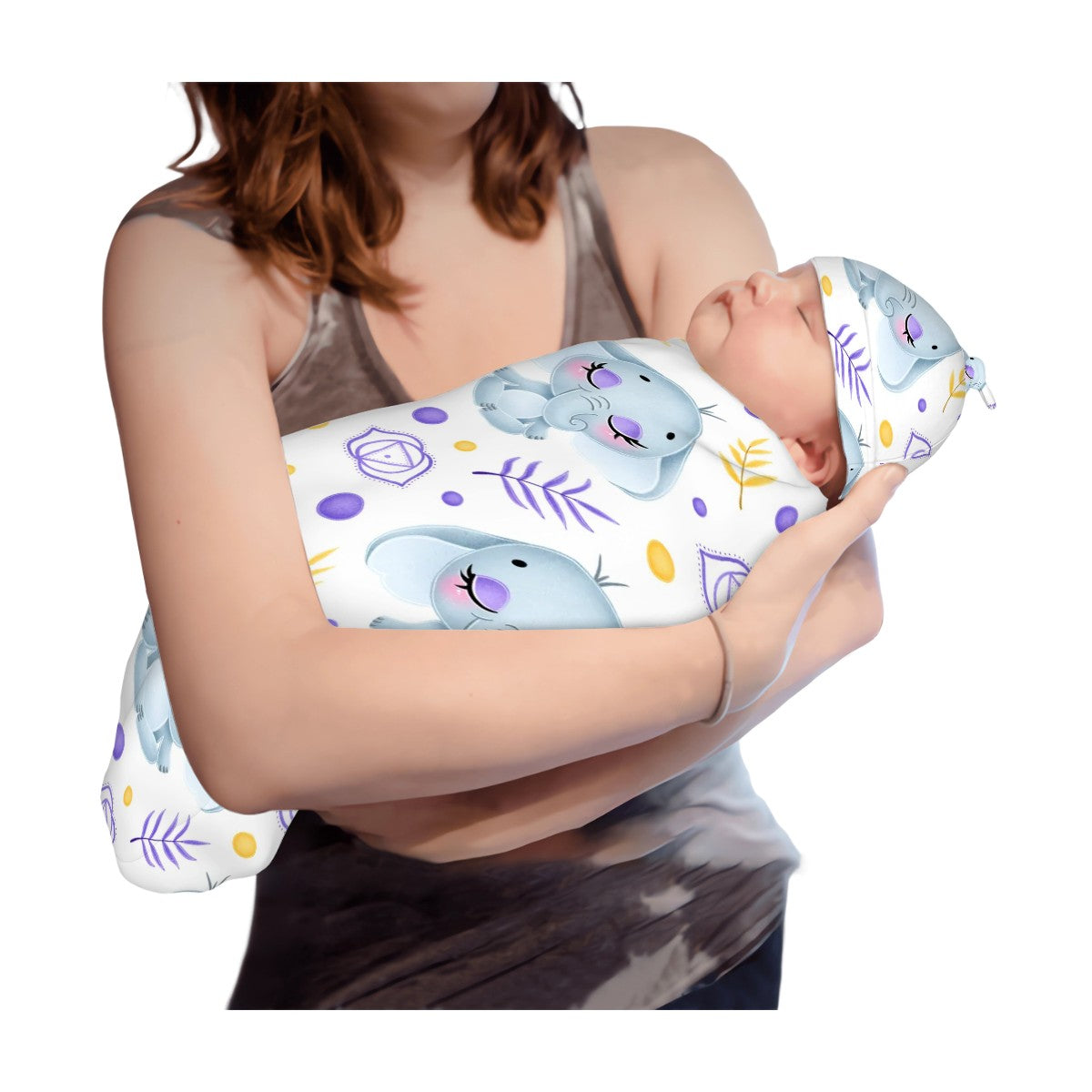 Baby Swaddle Blanket Elephant