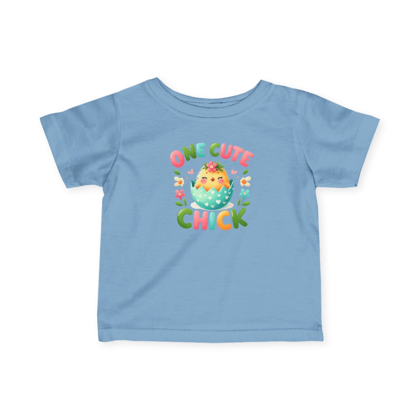 Infant Tee — “One Cute Chick” Easter Chick Baby Shirt