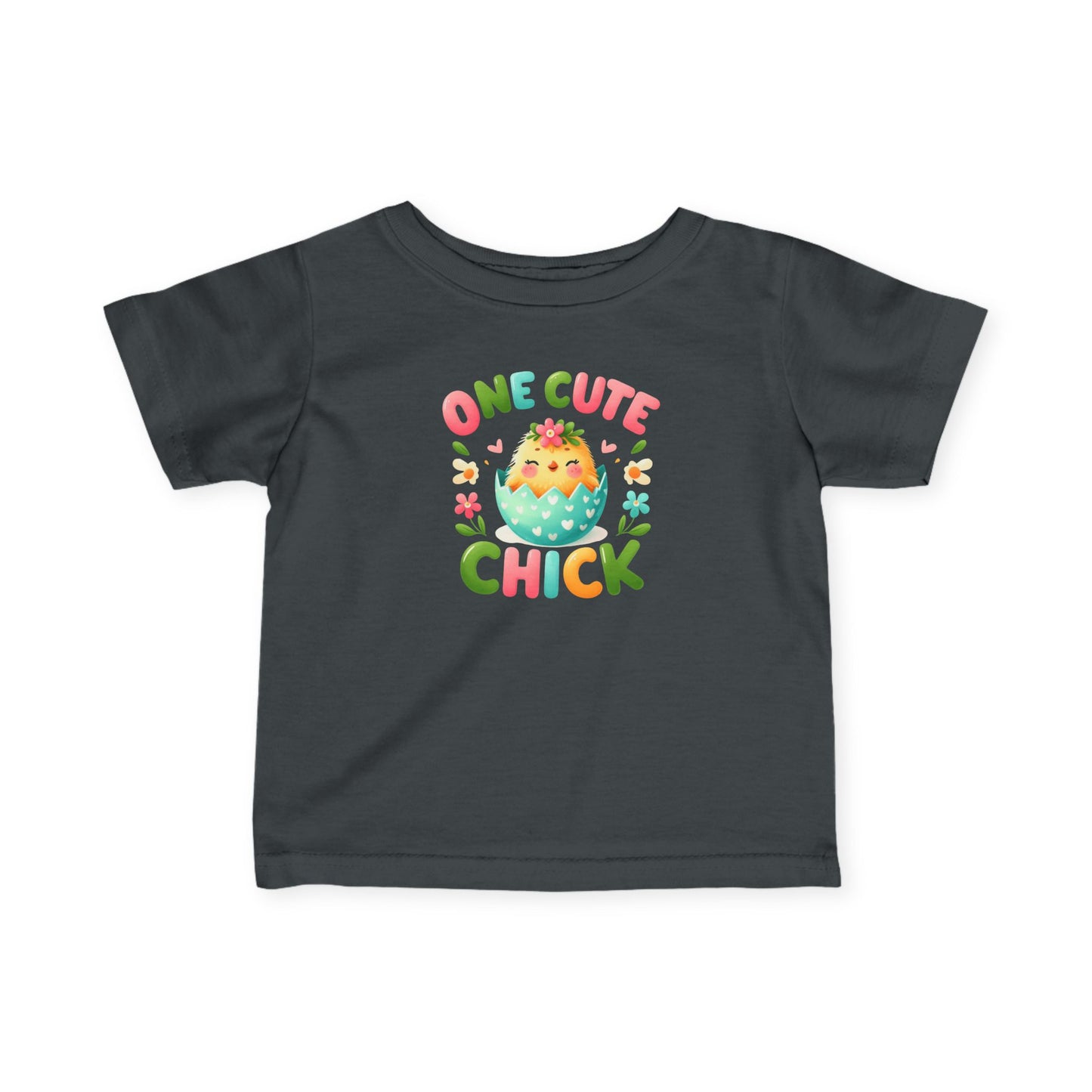 Infant Tee — “One Cute Chick” Easter Chick Baby Shirt