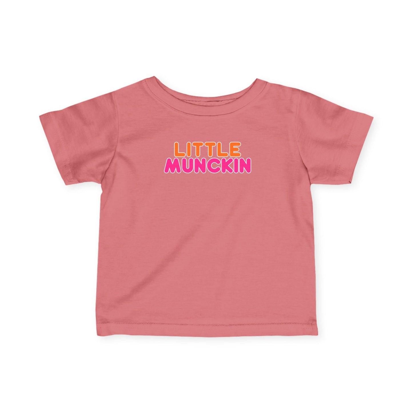 Infant Tee — "Little MuncKin" Colorblock Baby Shirt