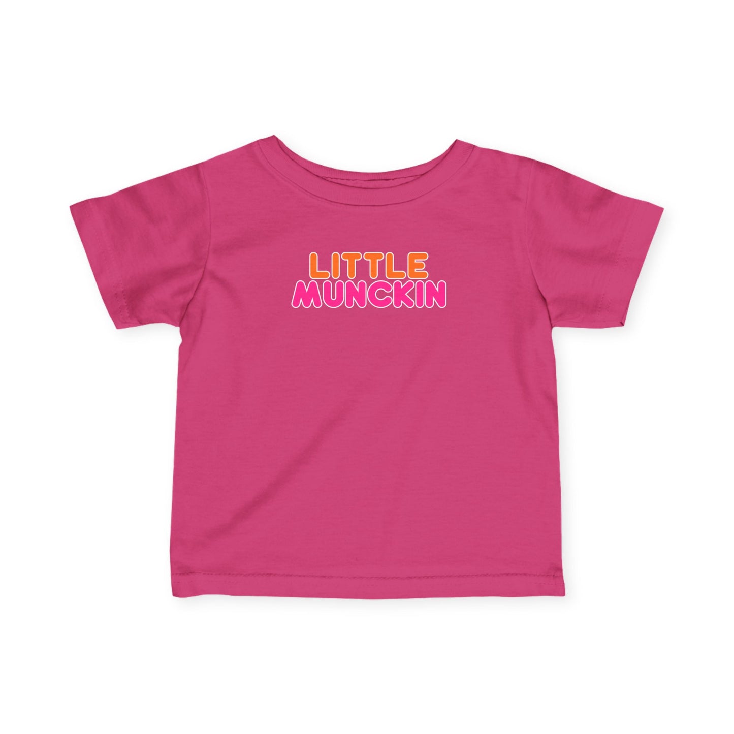 Infant Tee — "Little MuncKin" Colorblock Baby Shirt