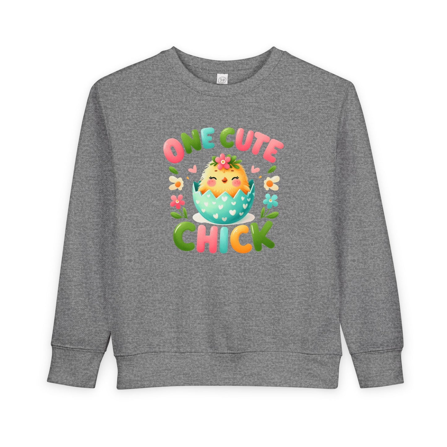 Toddler Sweatshirt - "One Cute Chick" Easter Chick Pullover for Babies & Toddlers