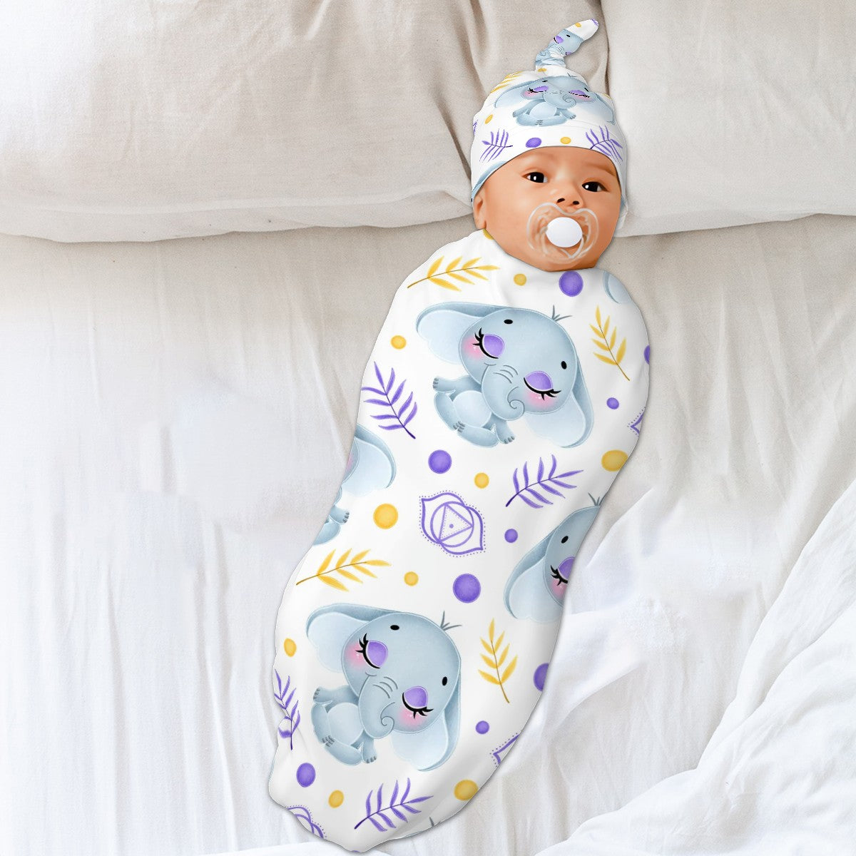 Baby Swaddle Blanket Elephant