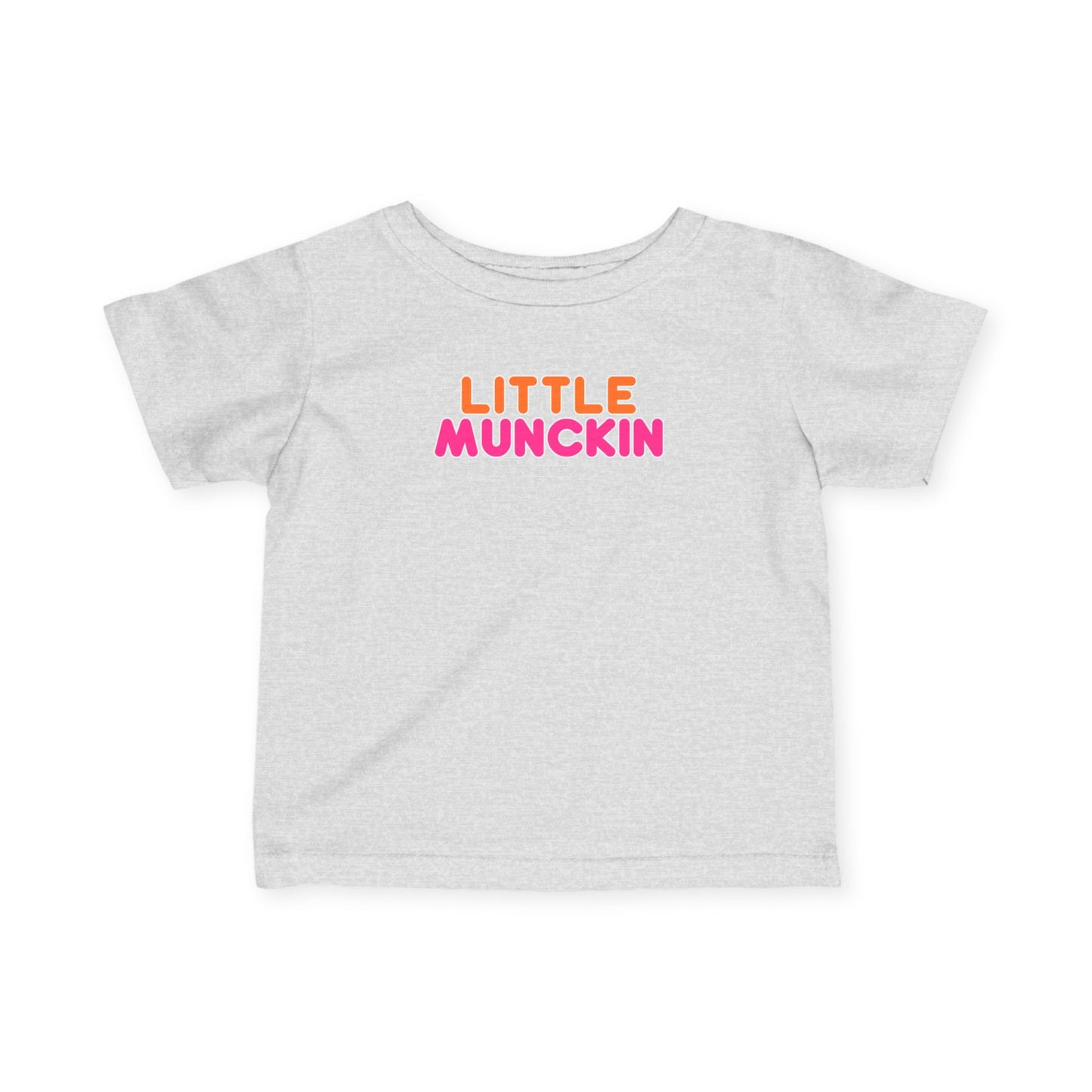Infant Tee — "Little MuncKin" Colorblock Baby Shirt