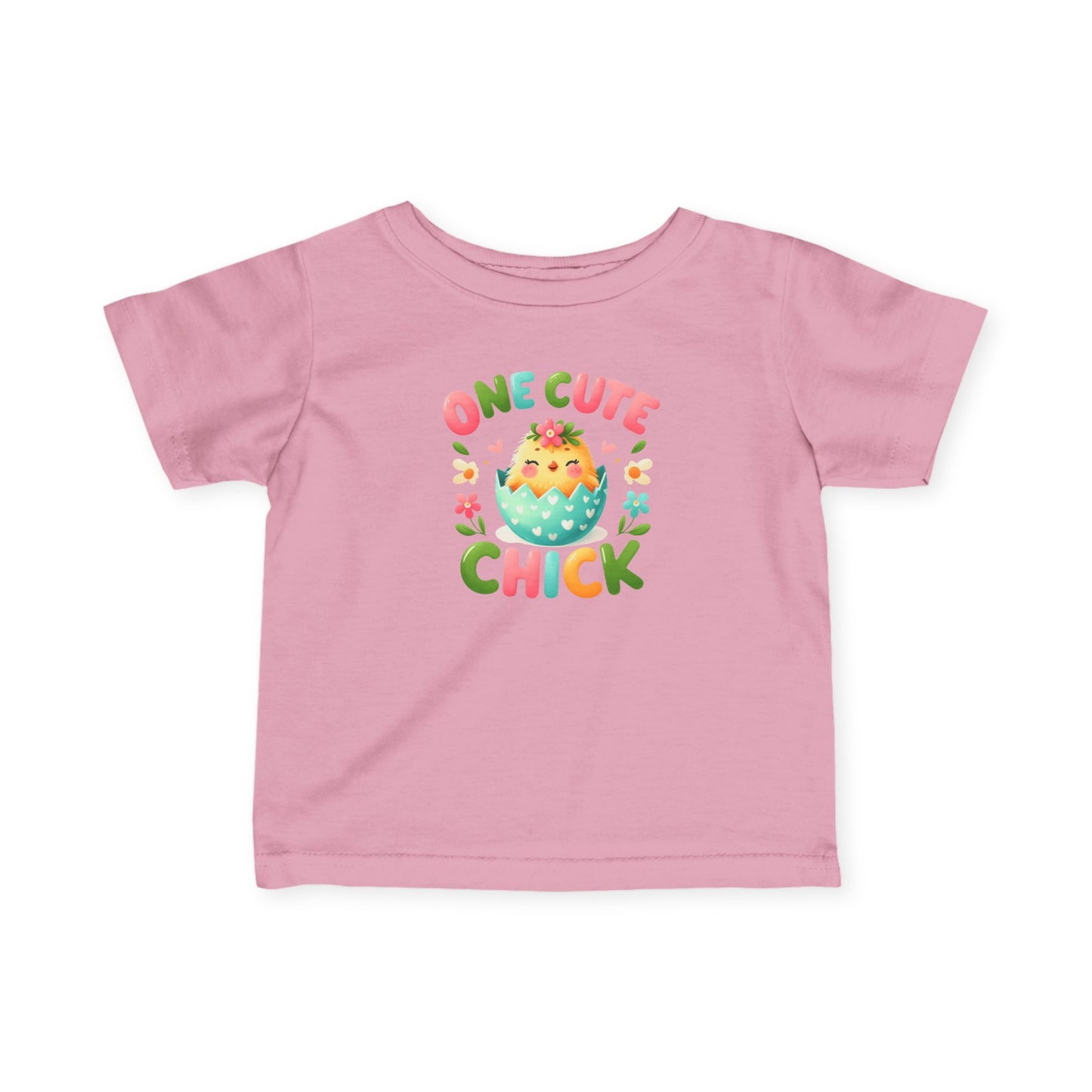 Infant Tee — “One Cute Chick” Easter Chick Baby Shirt