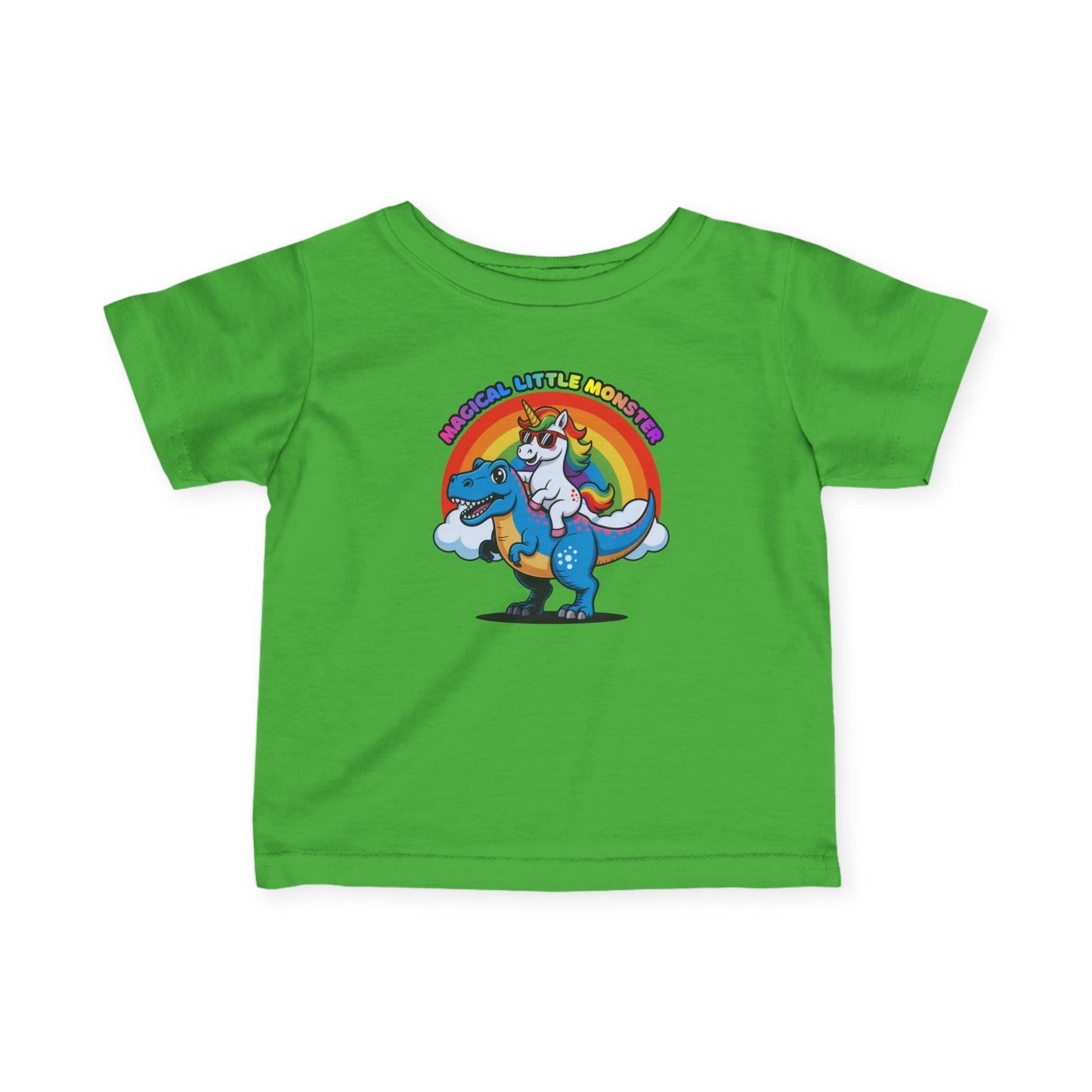 Infant Tee — 'Magical Little Monster' Unicorn Dinosaur Rainbow Baby Shirt