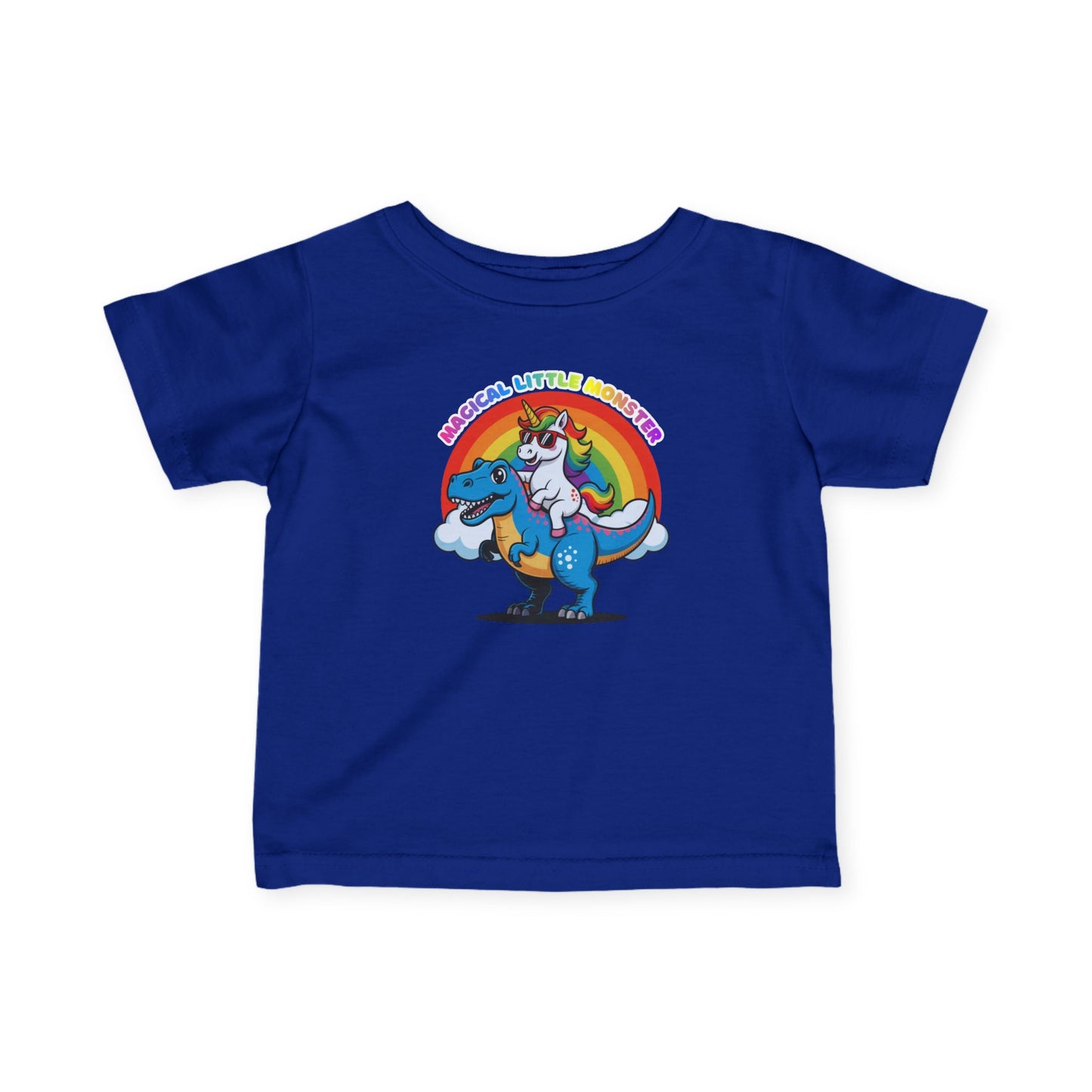 Infant Tee — 'Magical Little Monster' Unicorn Dinosaur Rainbow Baby Shirt