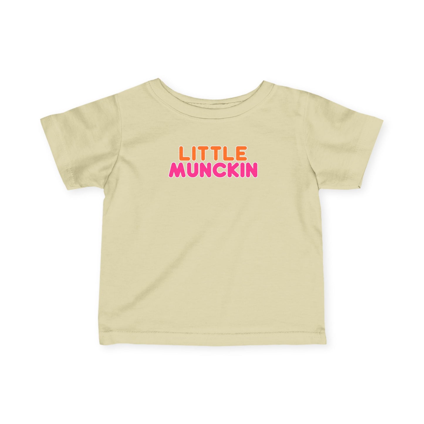Infant Tee — "Little MuncKin" Colorblock Baby Shirt
