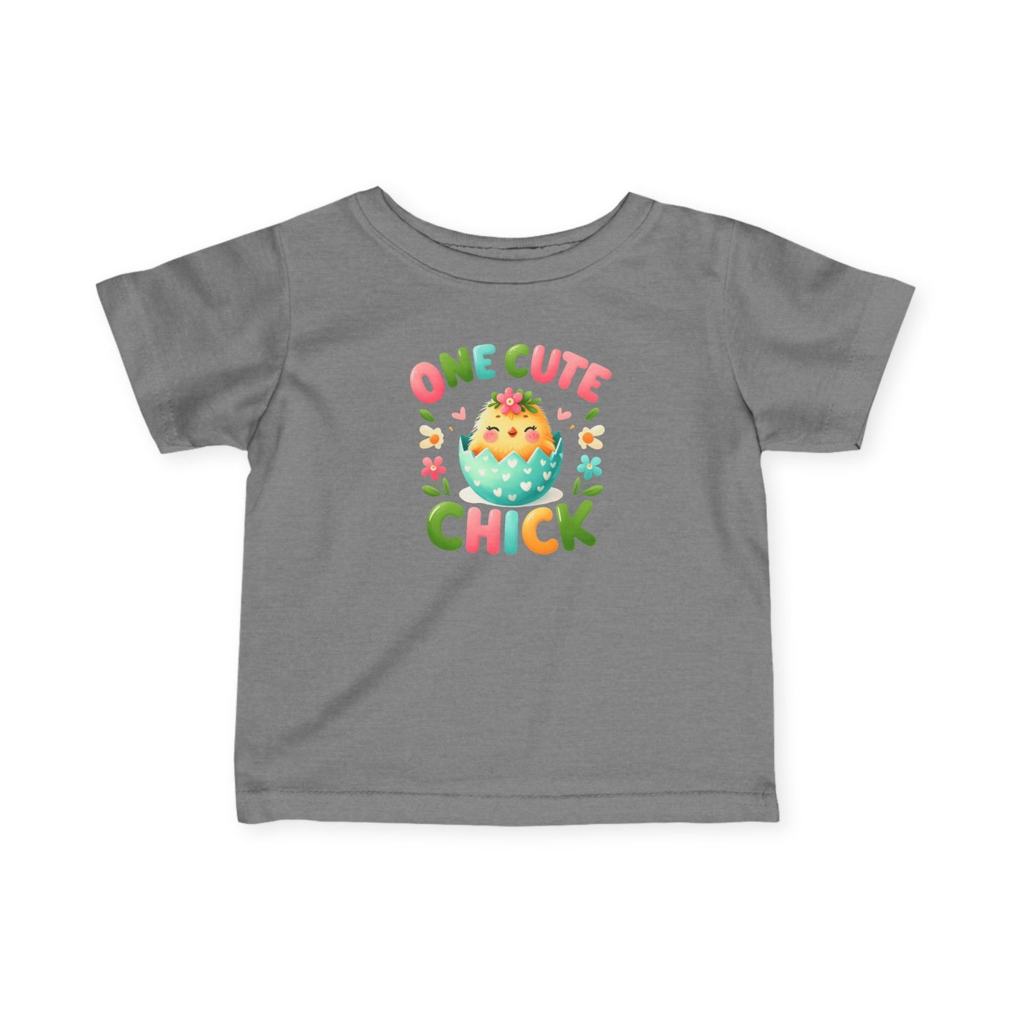 Infant Tee — “One Cute Chick” Easter Chick Baby Shirt