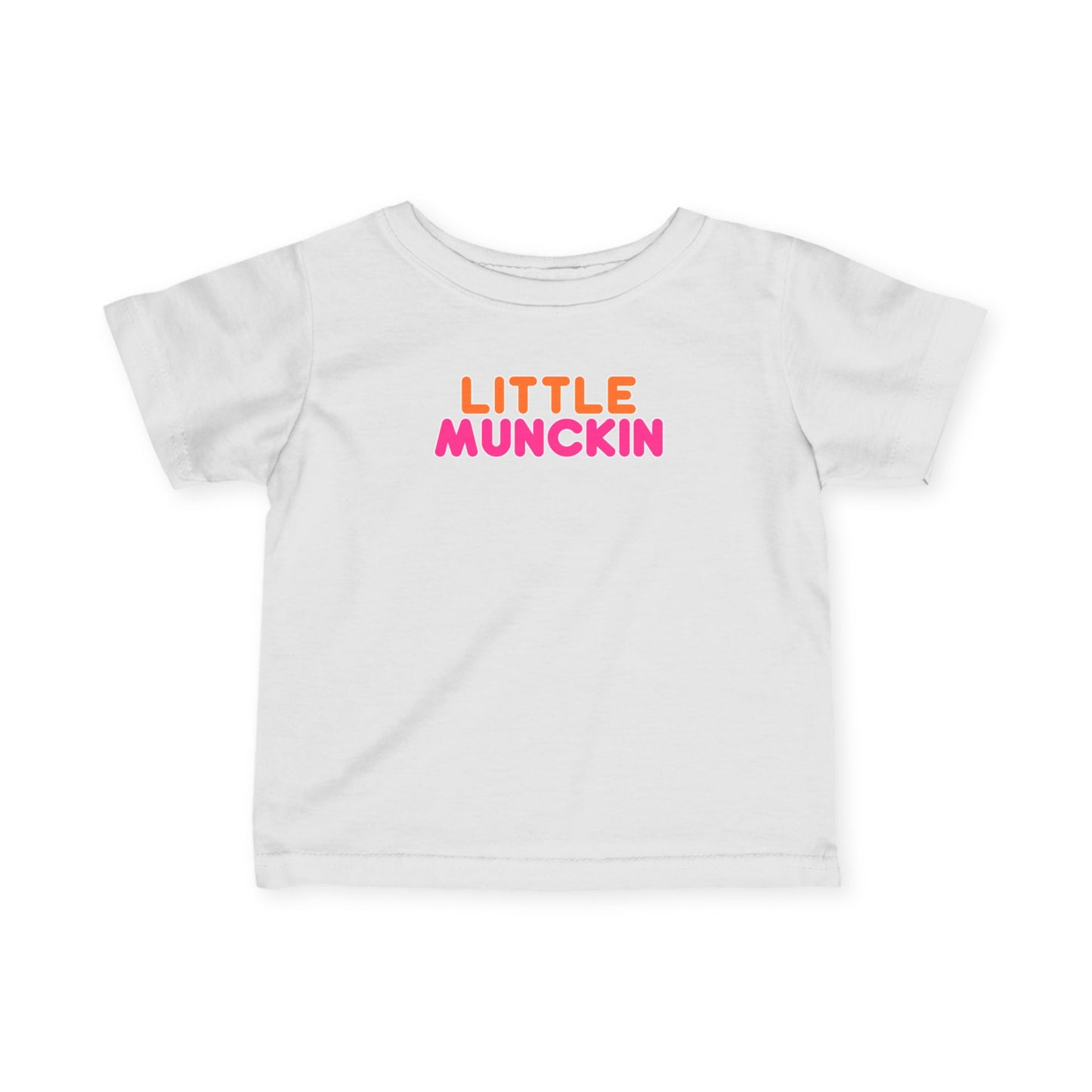 Infant Tee — "Little MuncKin" Colorblock Baby Shirt