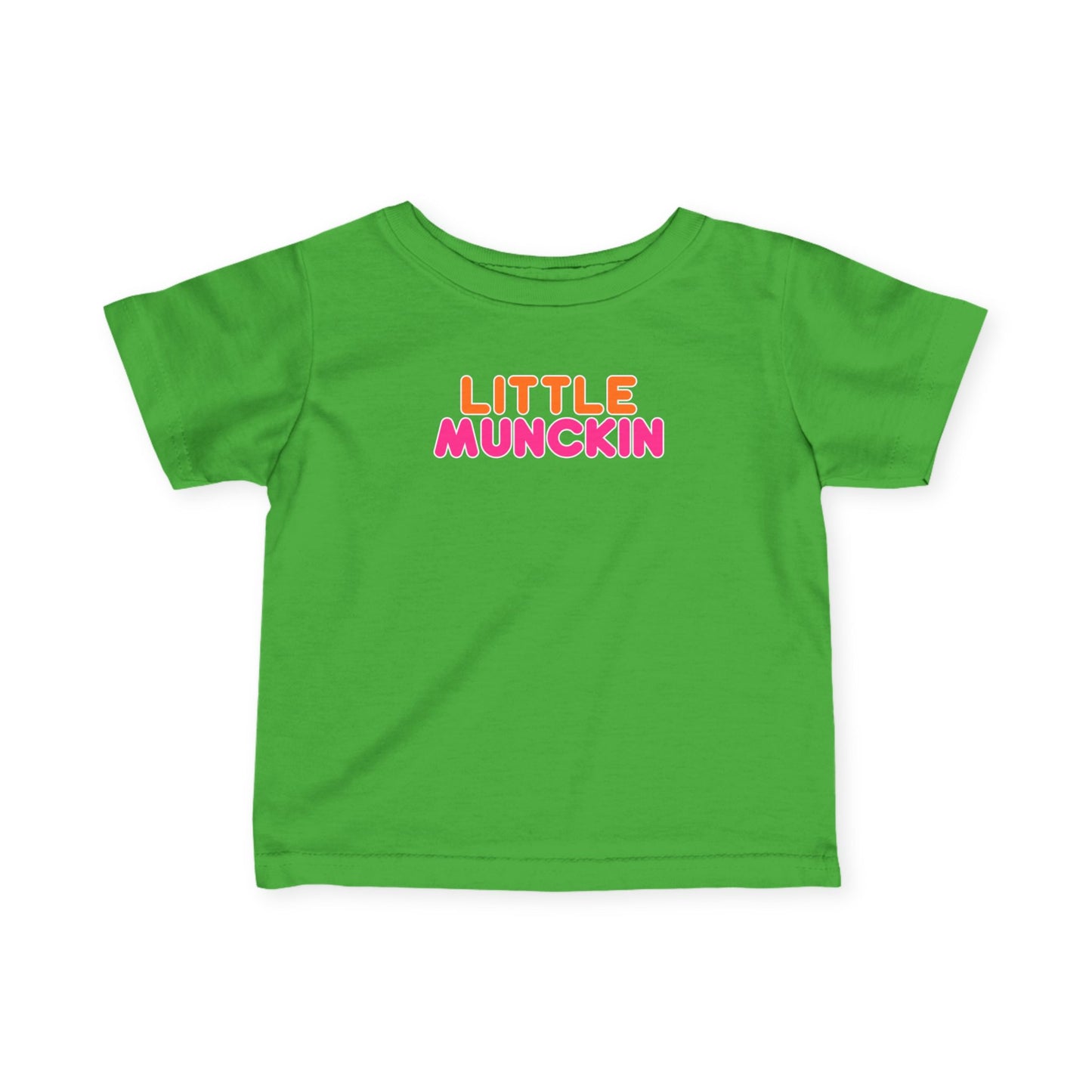 Infant Tee — "Little MuncKin" Colorblock Baby Shirt