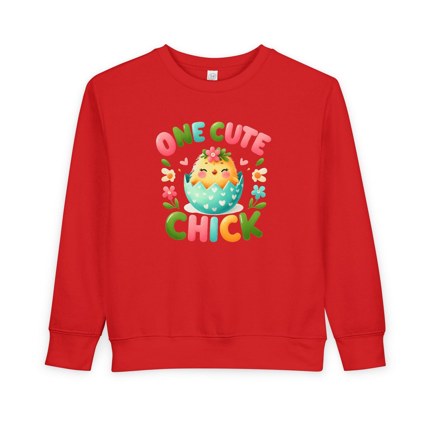 Toddler Sweatshirt - "One Cute Chick" Easter Chick Pullover for Babies & Toddlers