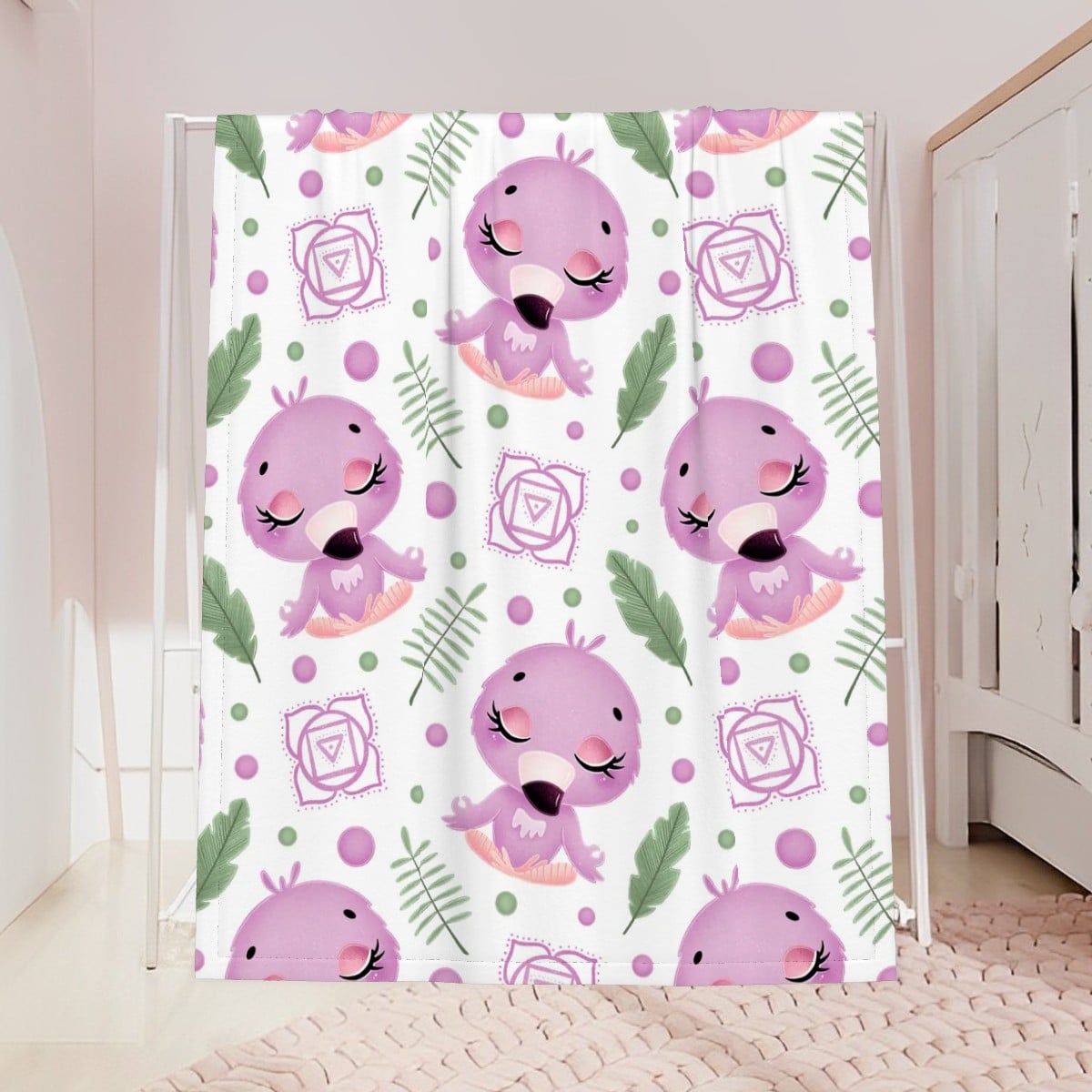 Flamingo Nursery Blanket – Soft Baby Blanket 40x50