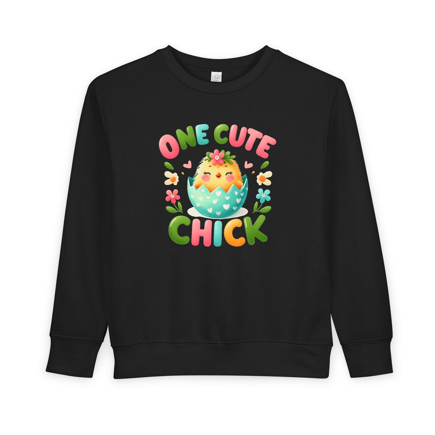 Toddler Sweatshirt - "One Cute Chick" Easter Chick Pullover for Babies & Toddlers