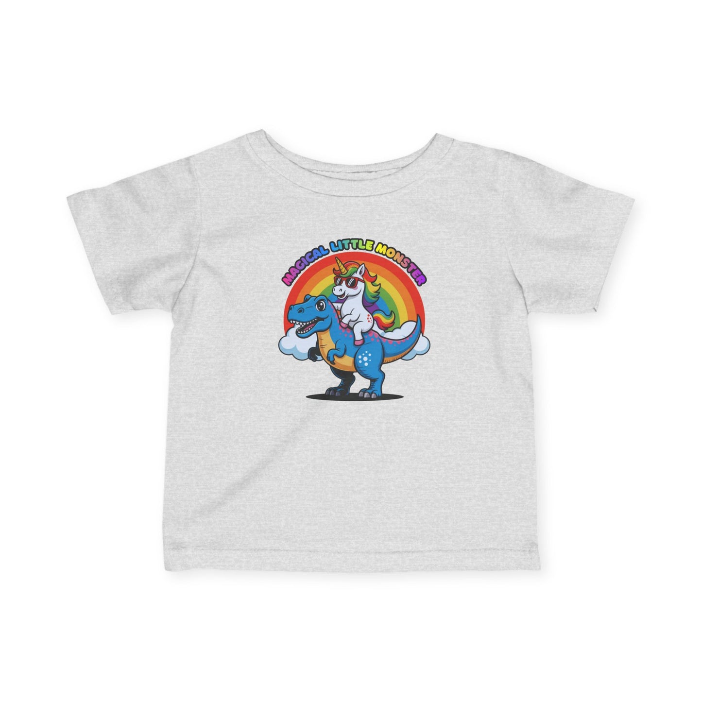 Infant Tee — 'Magical Little Monster' Unicorn Dinosaur Rainbow Baby Shirt