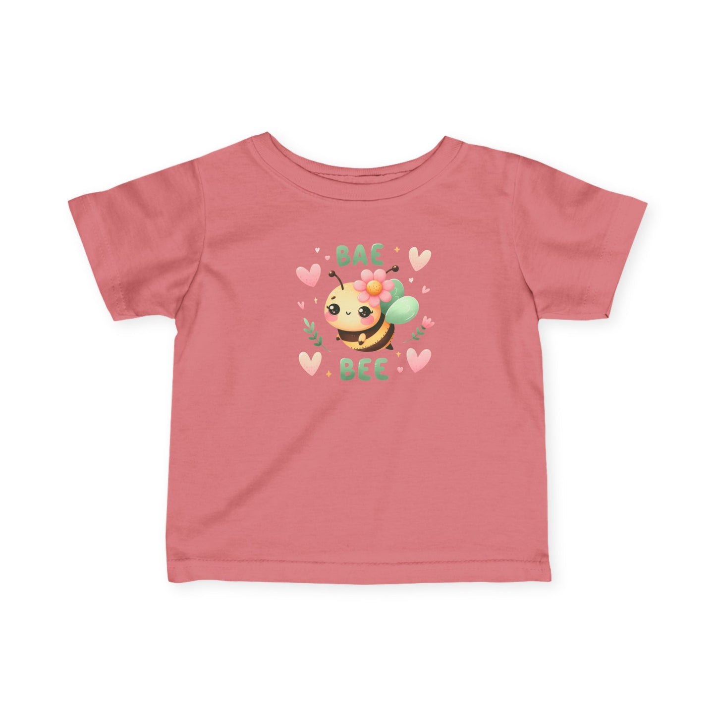 Infant Tee — "Bae Bee" Cute Cartoon Bee Baby Shirt (Valentine's/Newborn Gift)