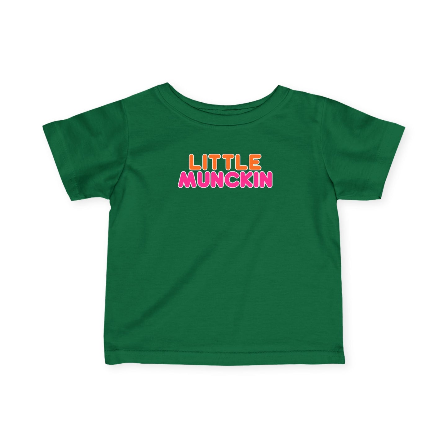Infant Tee — "Little MuncKin" Colorblock Baby Shirt
