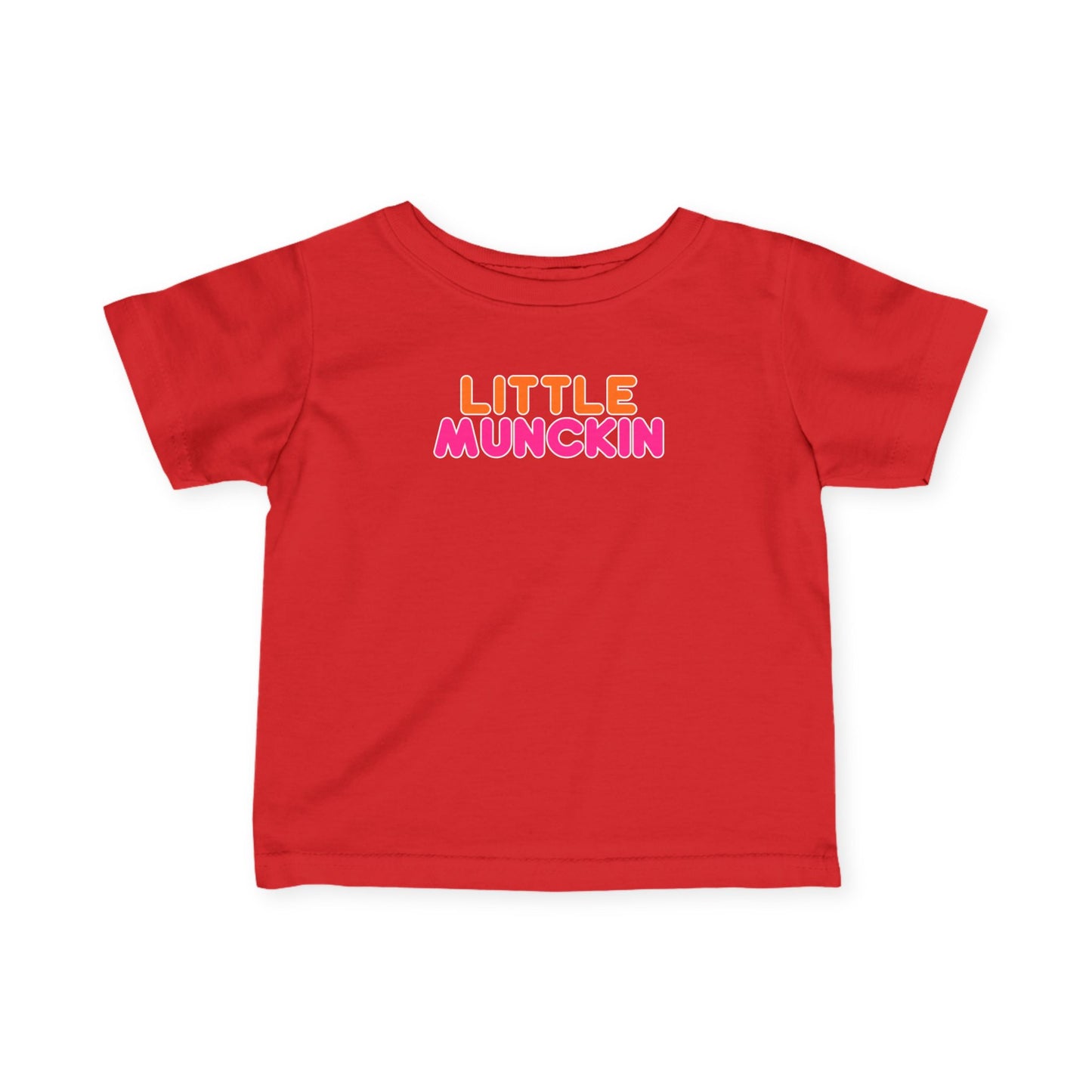Infant Tee — "Little MuncKin" Colorblock Baby Shirt