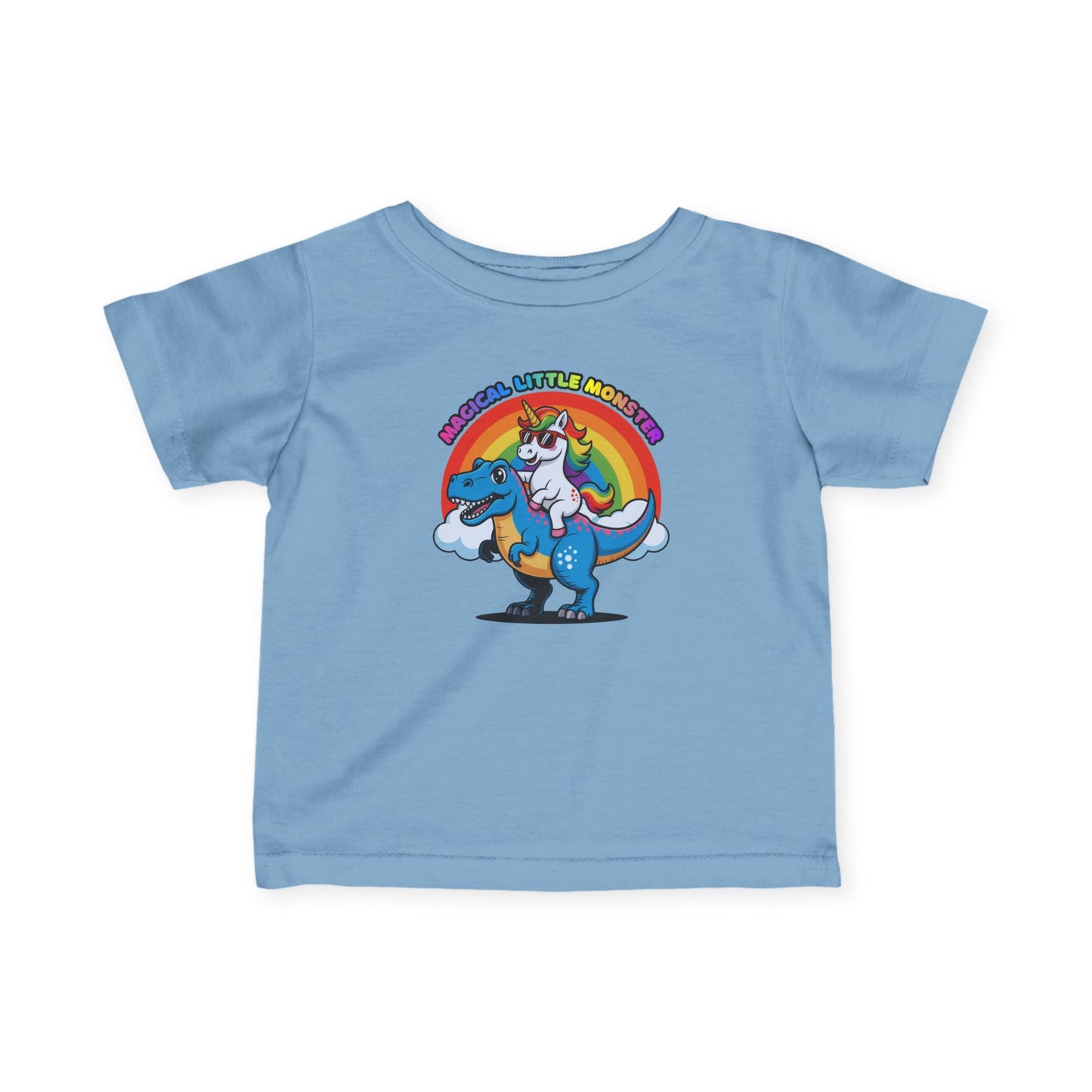 Infant Tee — 'Magical Little Monster' Unicorn Dinosaur Rainbow Baby Shirt