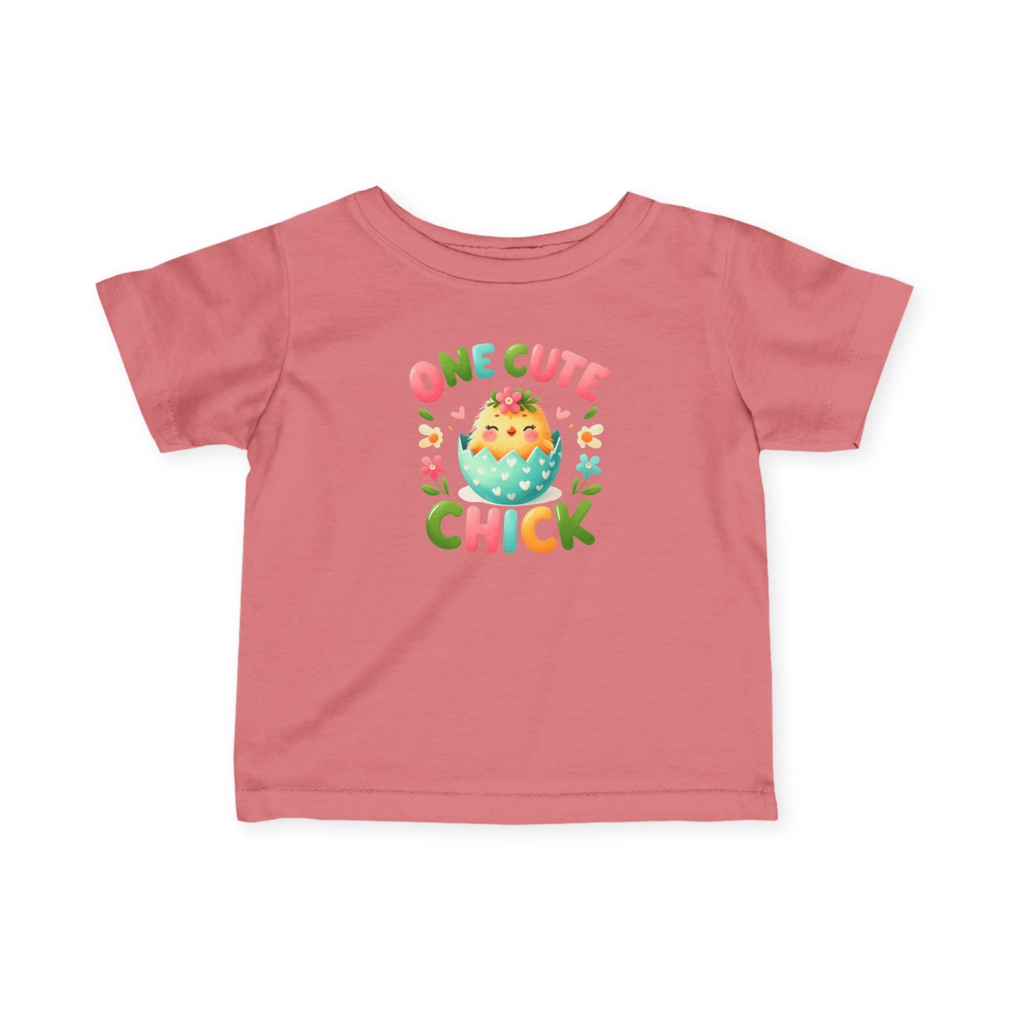 Infant Tee — “One Cute Chick” Easter Chick Baby Shirt