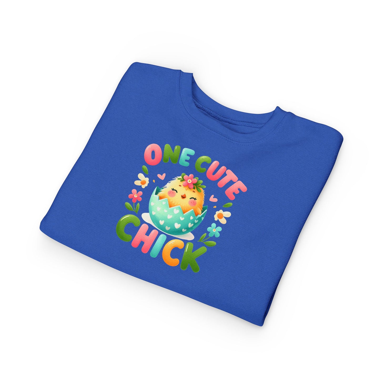 Toddler Sweatshirt - "One Cute Chick" Easter Chick Pullover for Babies & Toddlers