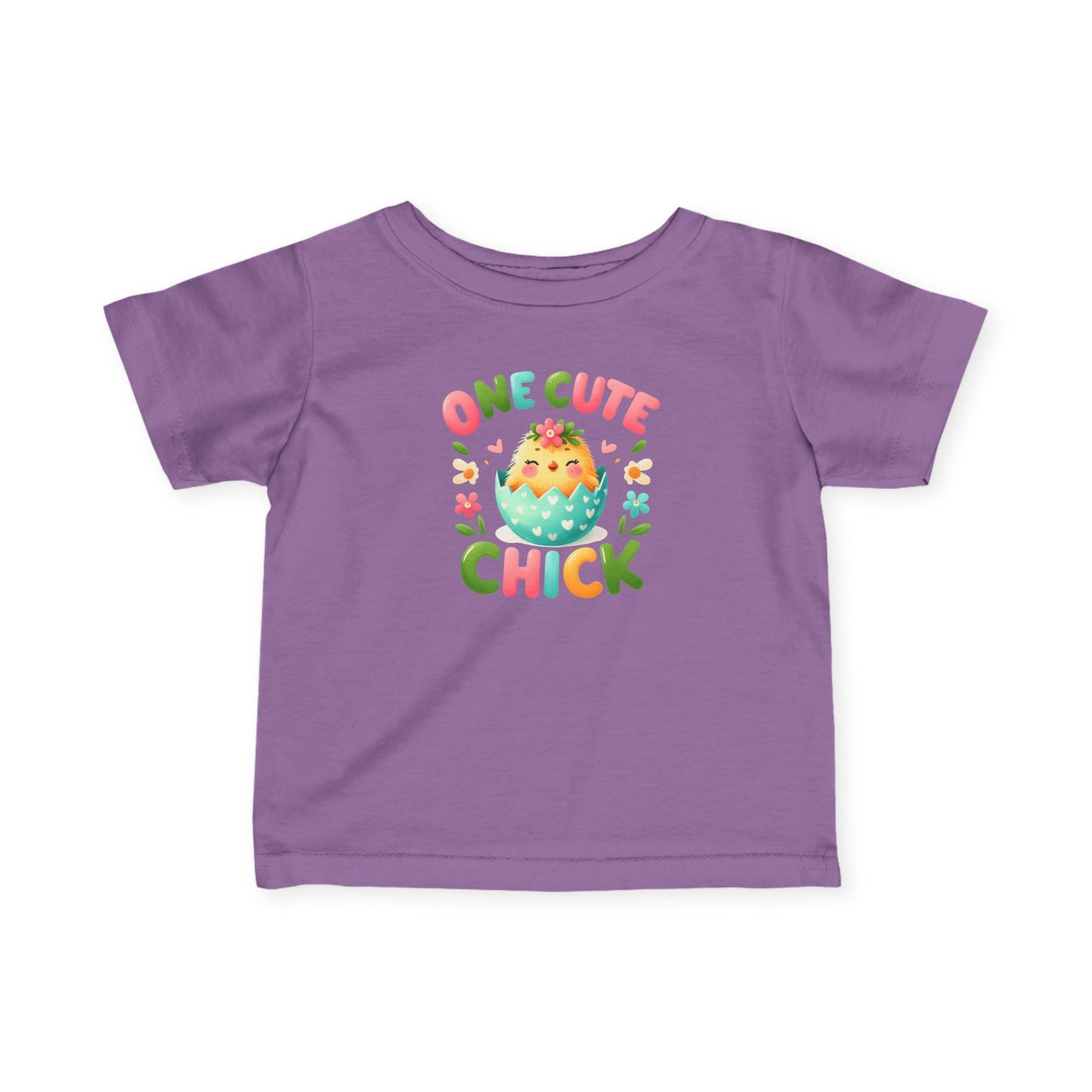 Infant Tee — “One Cute Chick” Easter Chick Baby Shirt