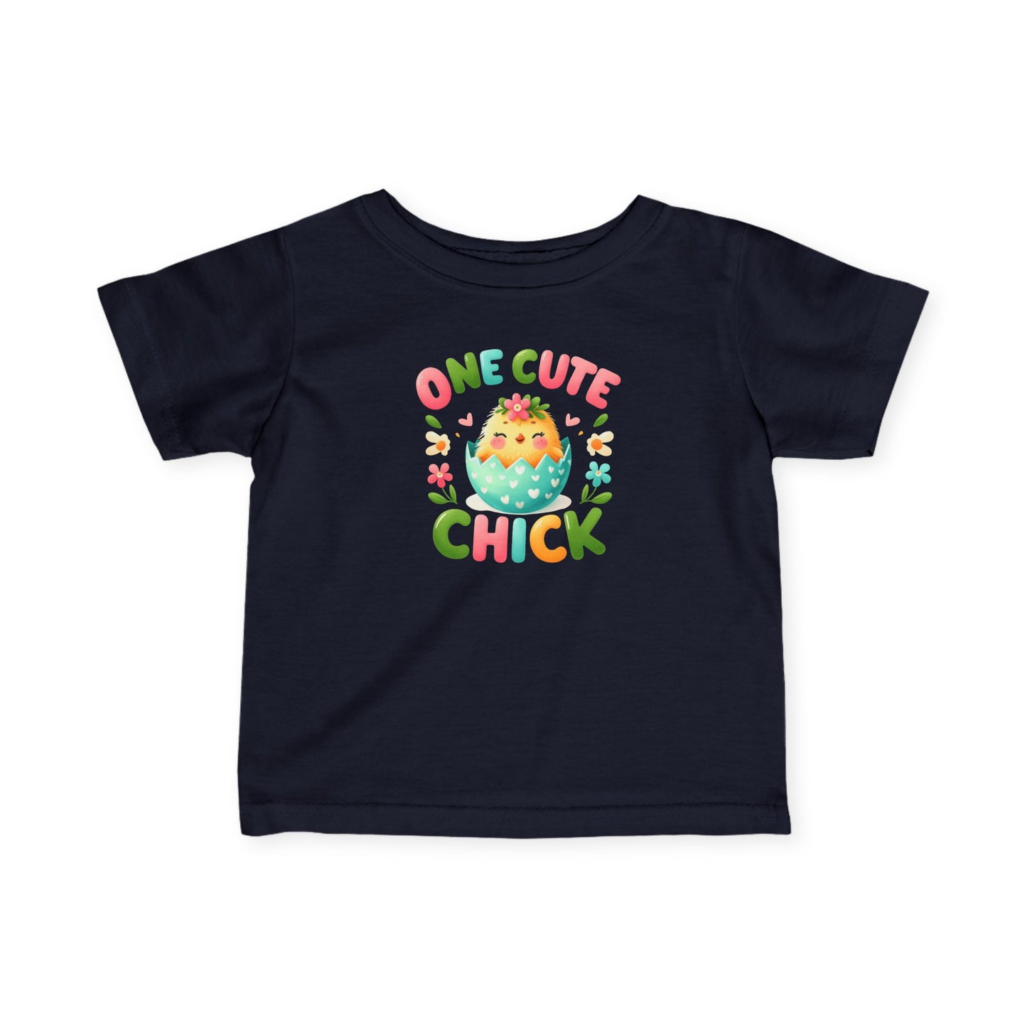 Infant Tee — “One Cute Chick” Easter Chick Baby Shirt