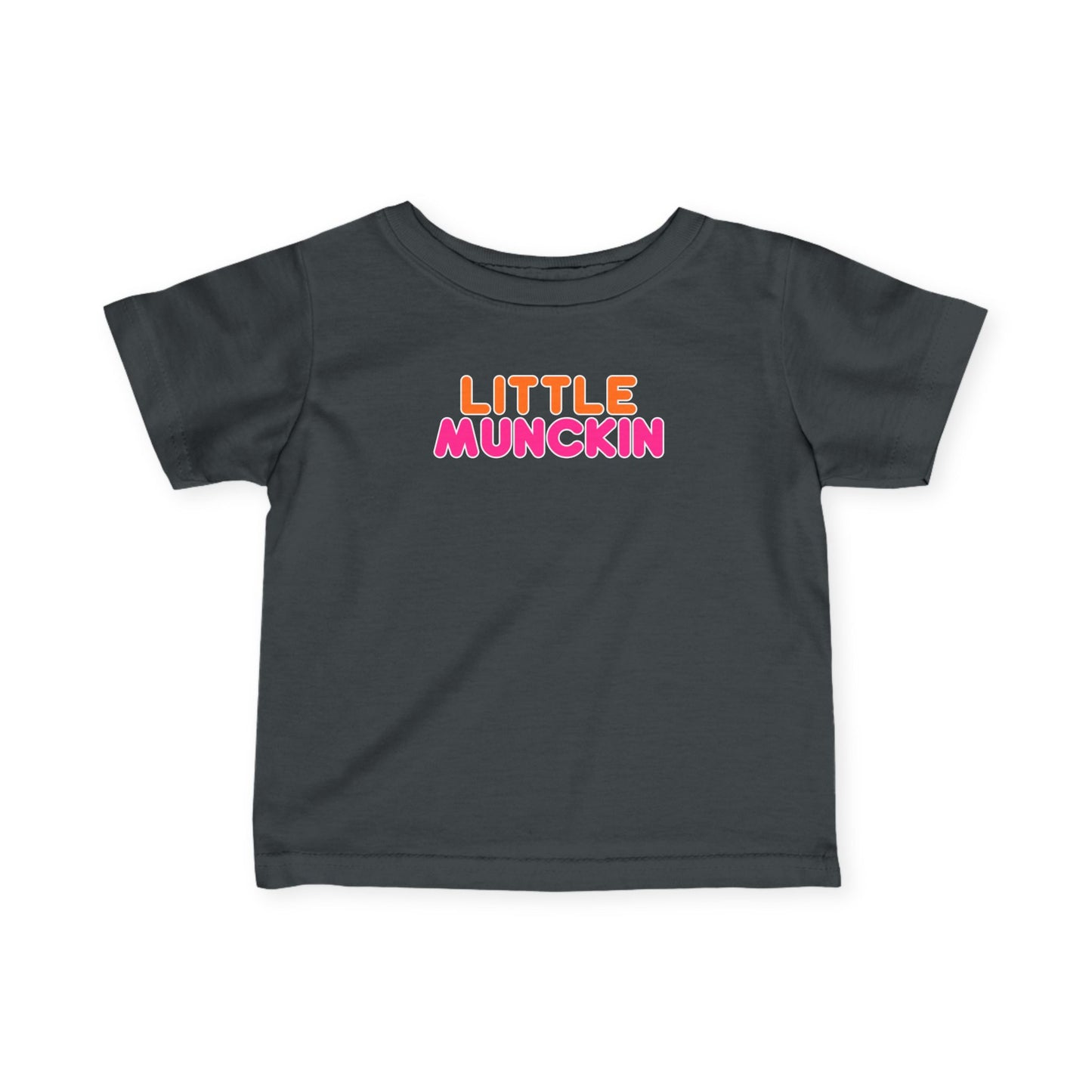 Infant Tee — "Little MuncKin" Colorblock Baby Shirt