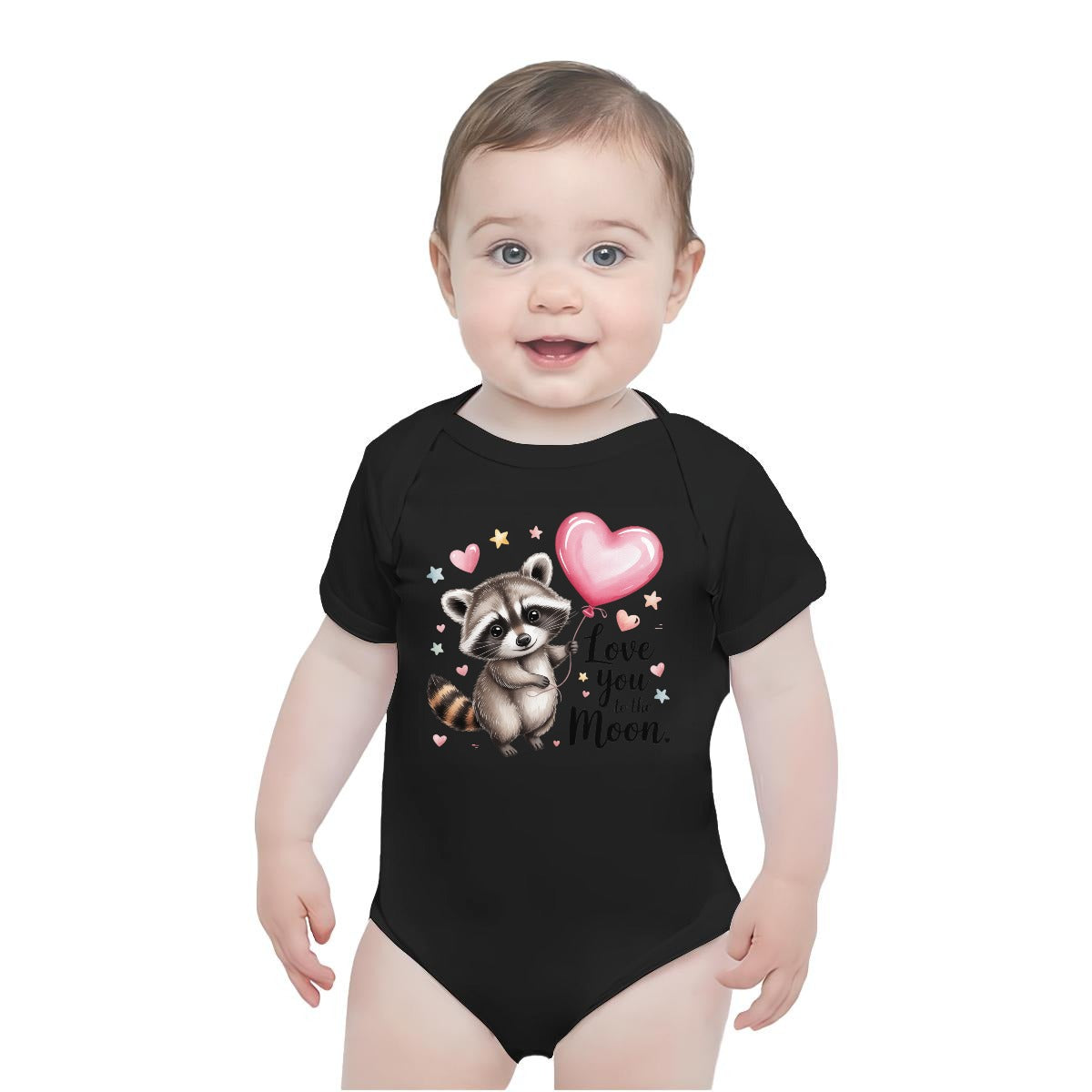 Baby Short-Sleeve Onesie Printed in USA| 190GSM Front Back DTF