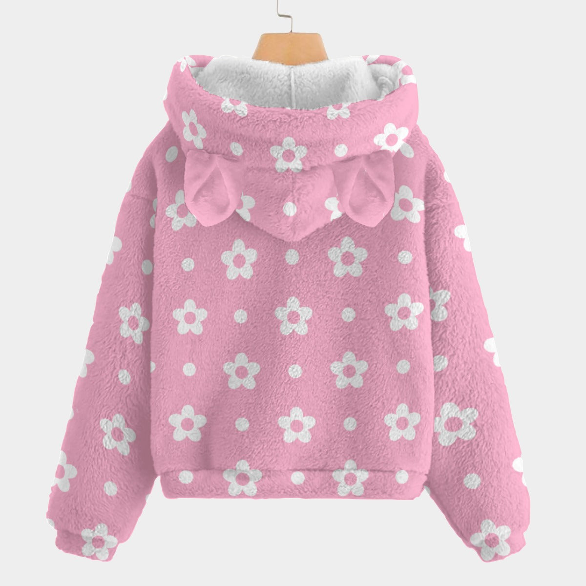All-Over Print Kid’s Borg Fleece Sweatshirt With Ear