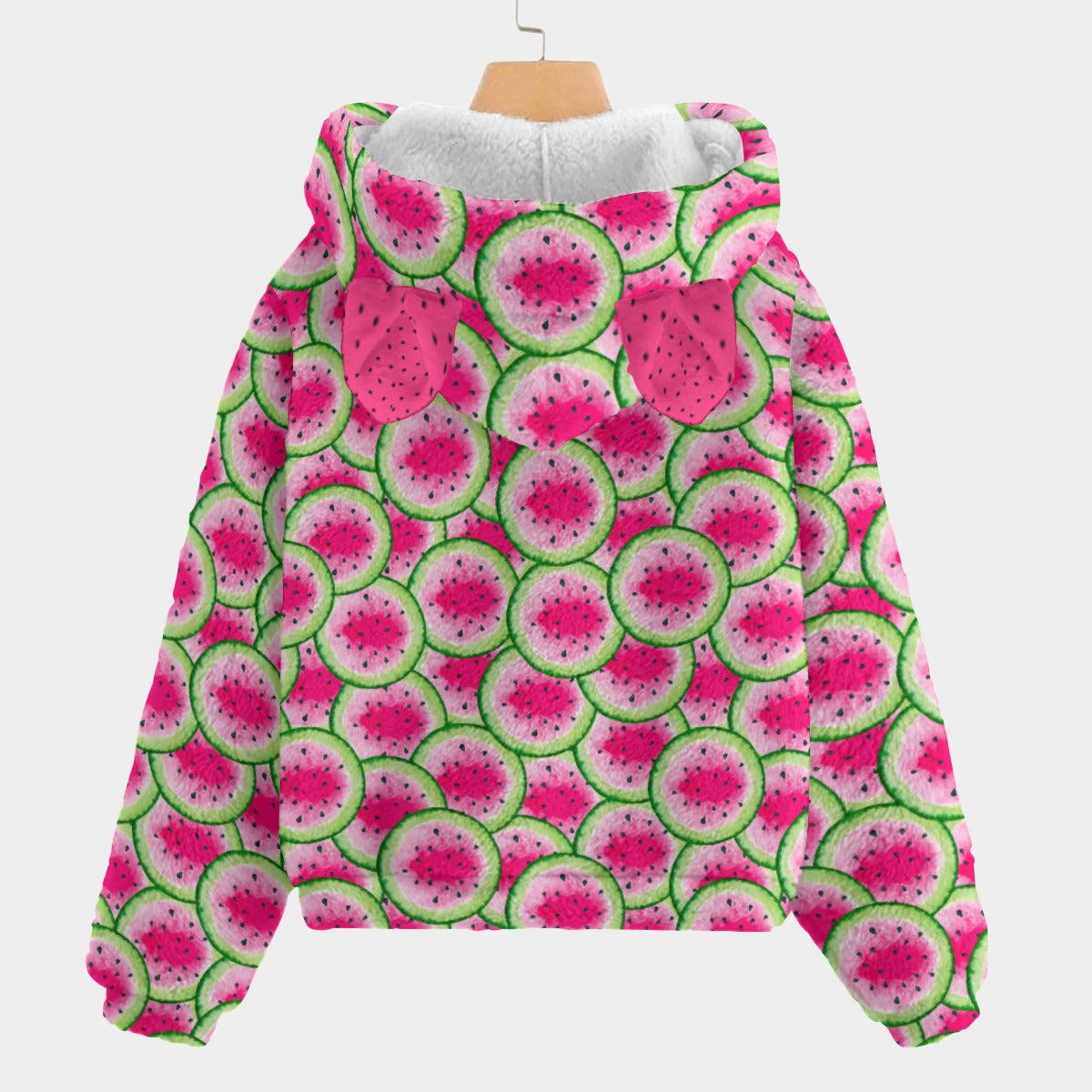 All-Over Print Kid’s Borg Fleece Sweatshirt With Ear