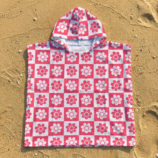 All-Over Print Kid's Hooded Towel Poncho