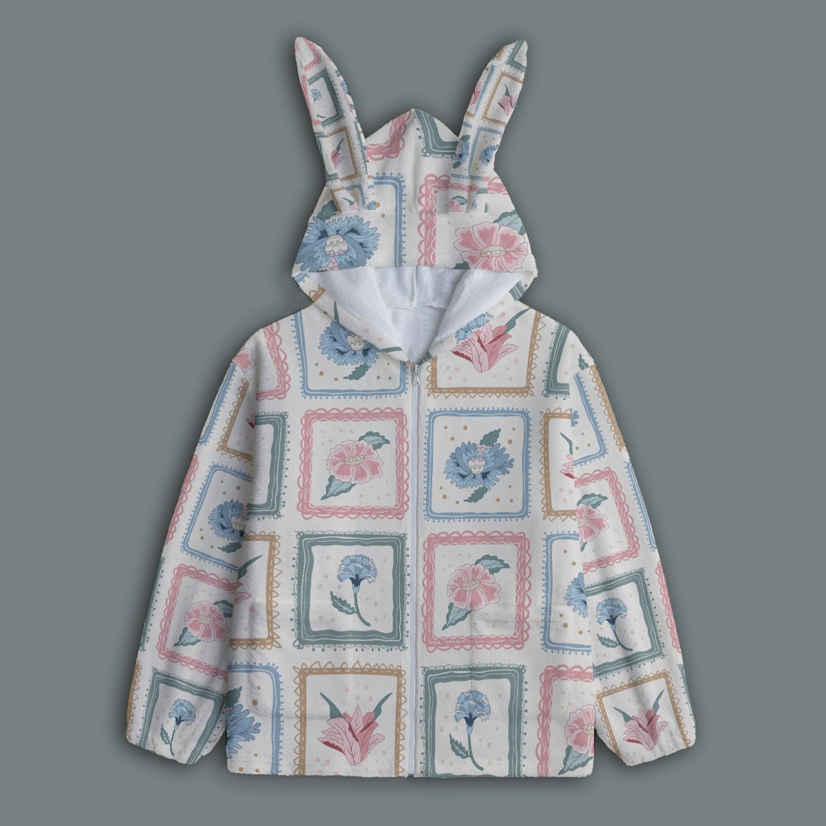 All-Over Print Women's Plush Household Pajamas Top