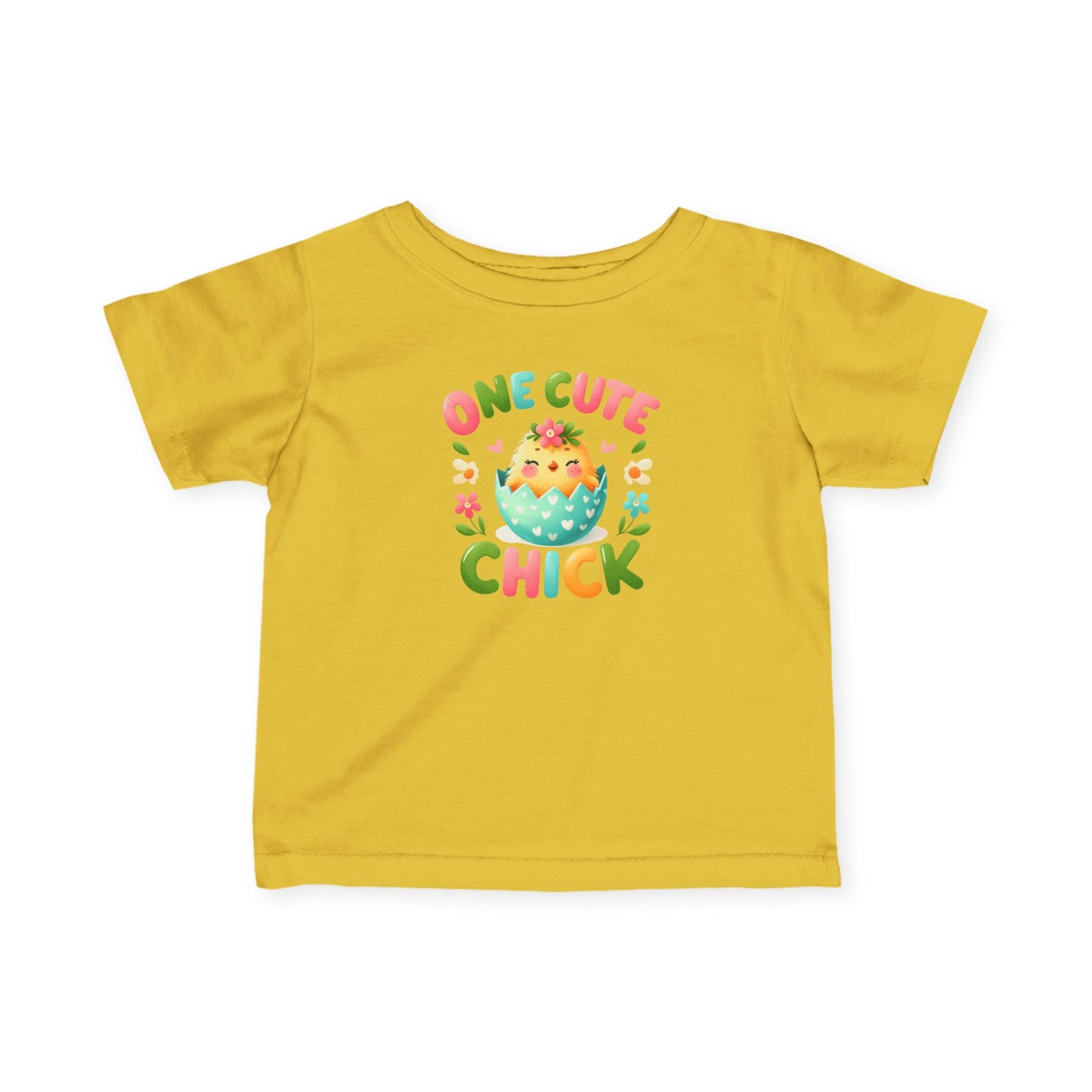 Infant Tee — “One Cute Chick” Easter Chick Baby Shirt
