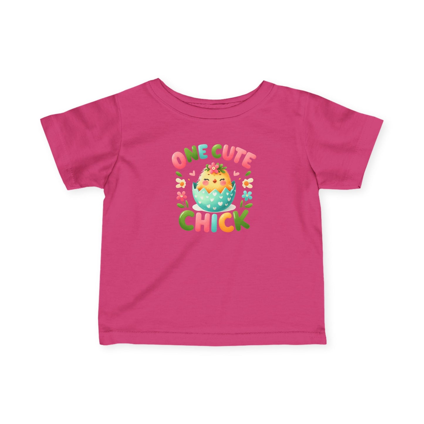 Infant Tee — “One Cute Chick” Easter Chick Baby Shirt