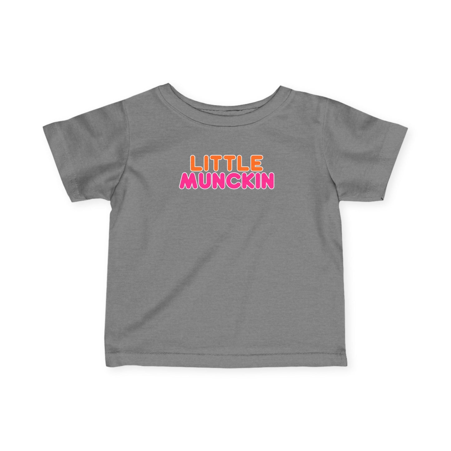 Infant Tee — "Little MuncKin" Colorblock Baby Shirt