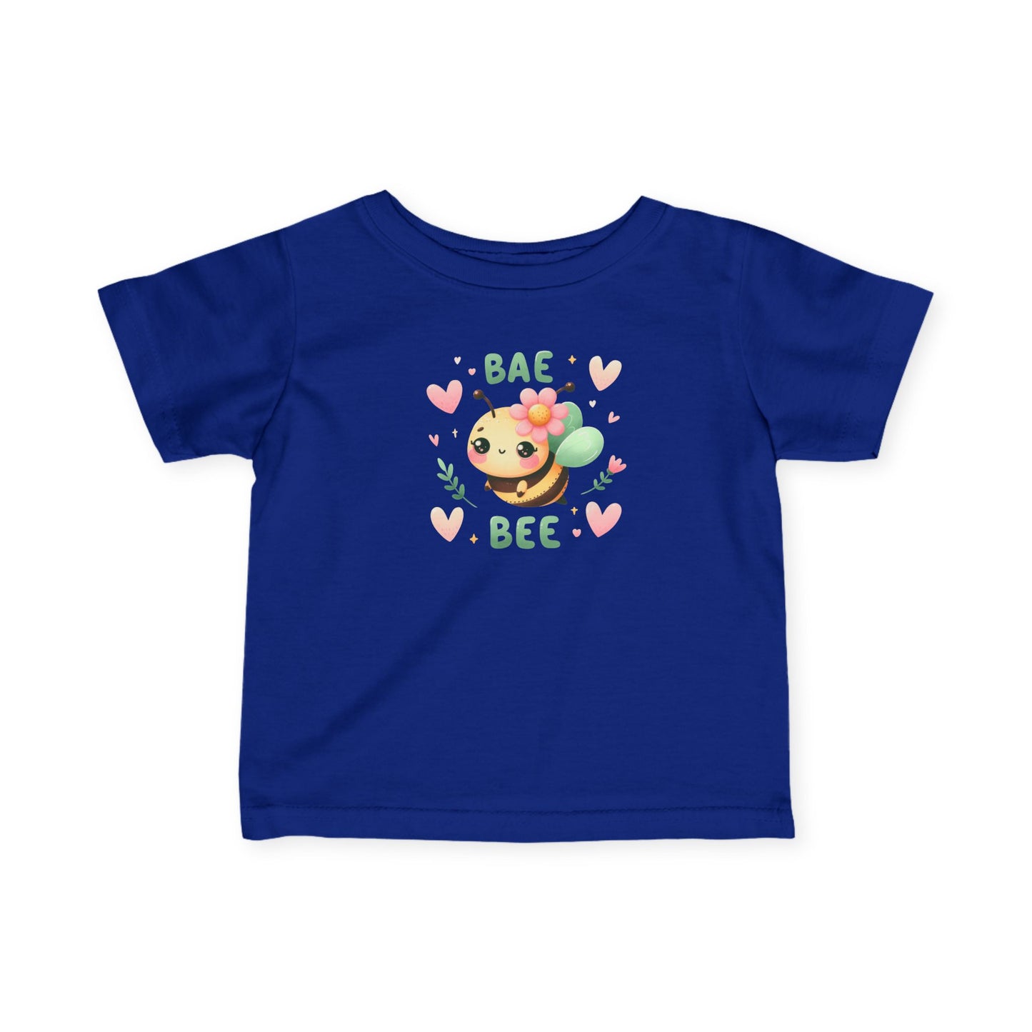 Infant Tee — "Bae Bee" Cute Cartoon Bee Baby Shirt (Valentine's/Newborn Gift)