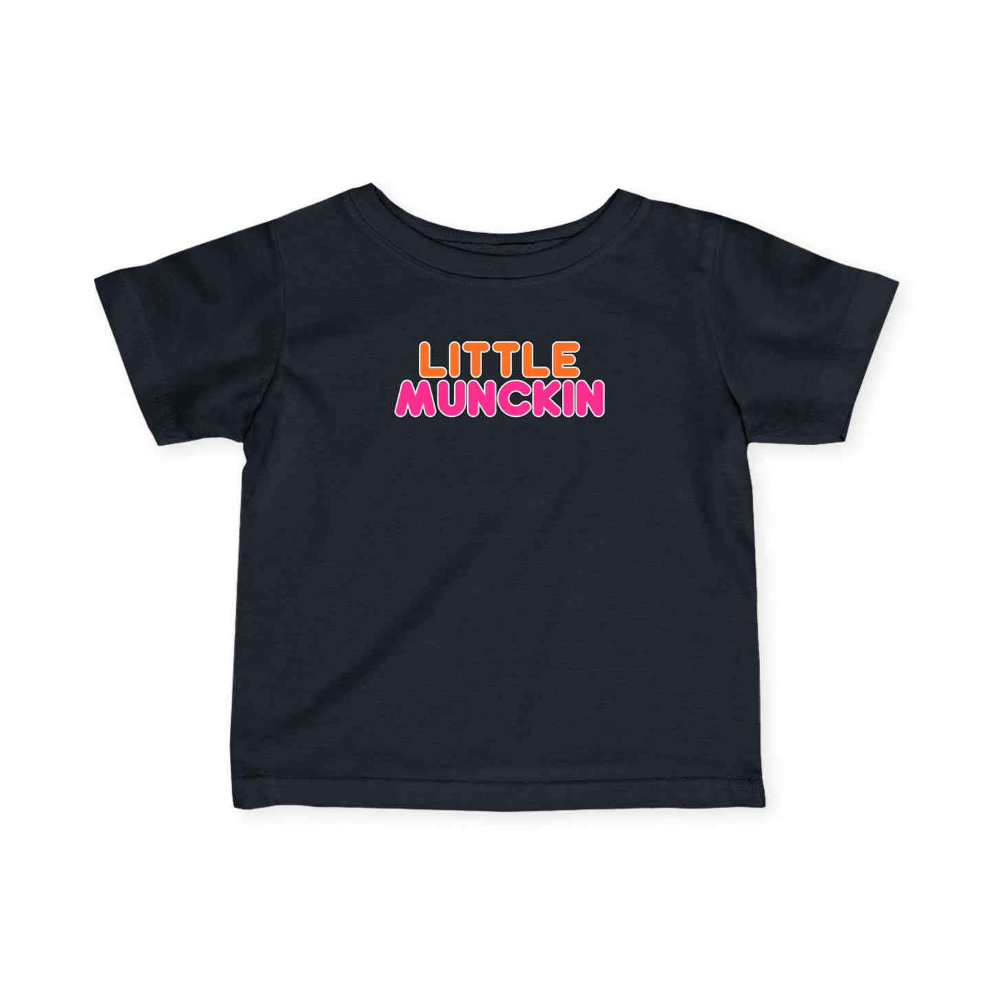 Infant Tee — "Little MuncKin" Colorblock Baby Shirt