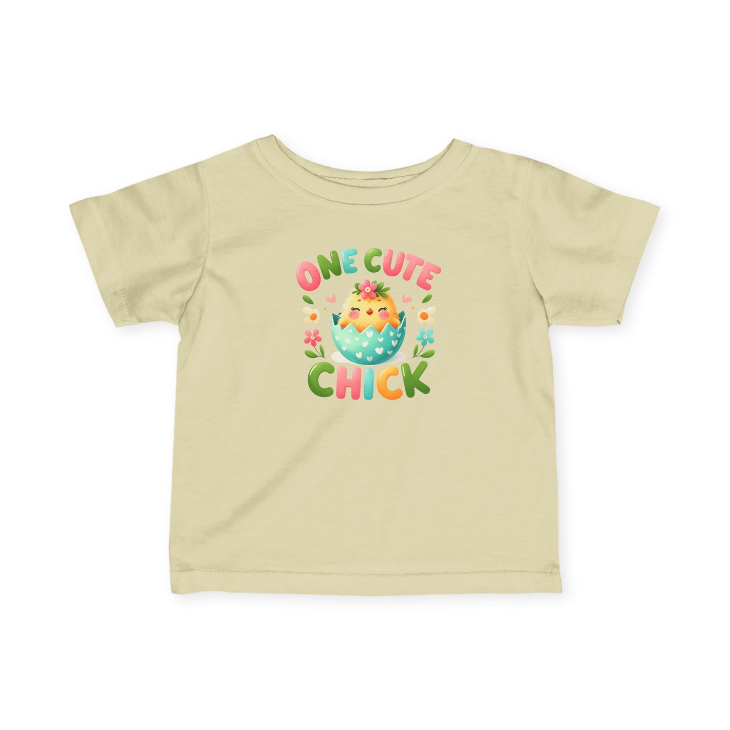 Infant Tee — “One Cute Chick” Easter Chick Baby Shirt