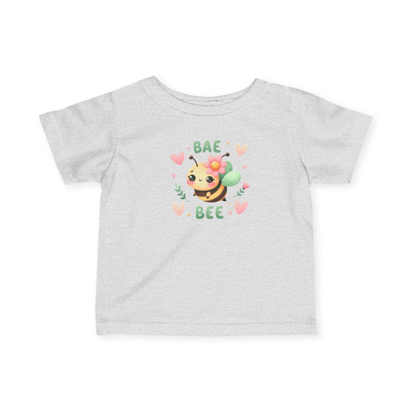 Infant Tee — "Bae Bee" Cute Cartoon Bee Baby Shirt (Valentine's/Newborn Gift)
