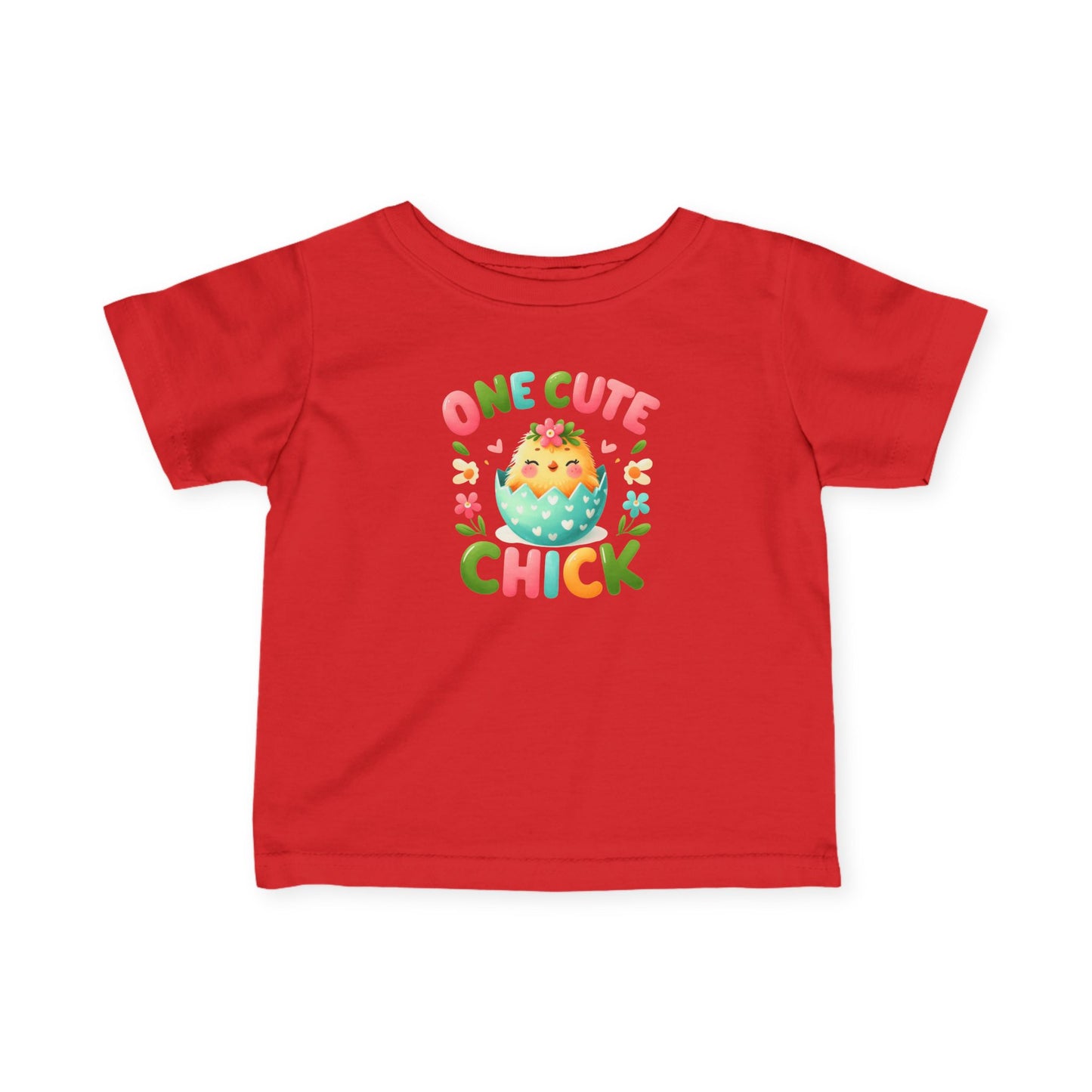 Infant Tee — “One Cute Chick” Easter Chick Baby Shirt