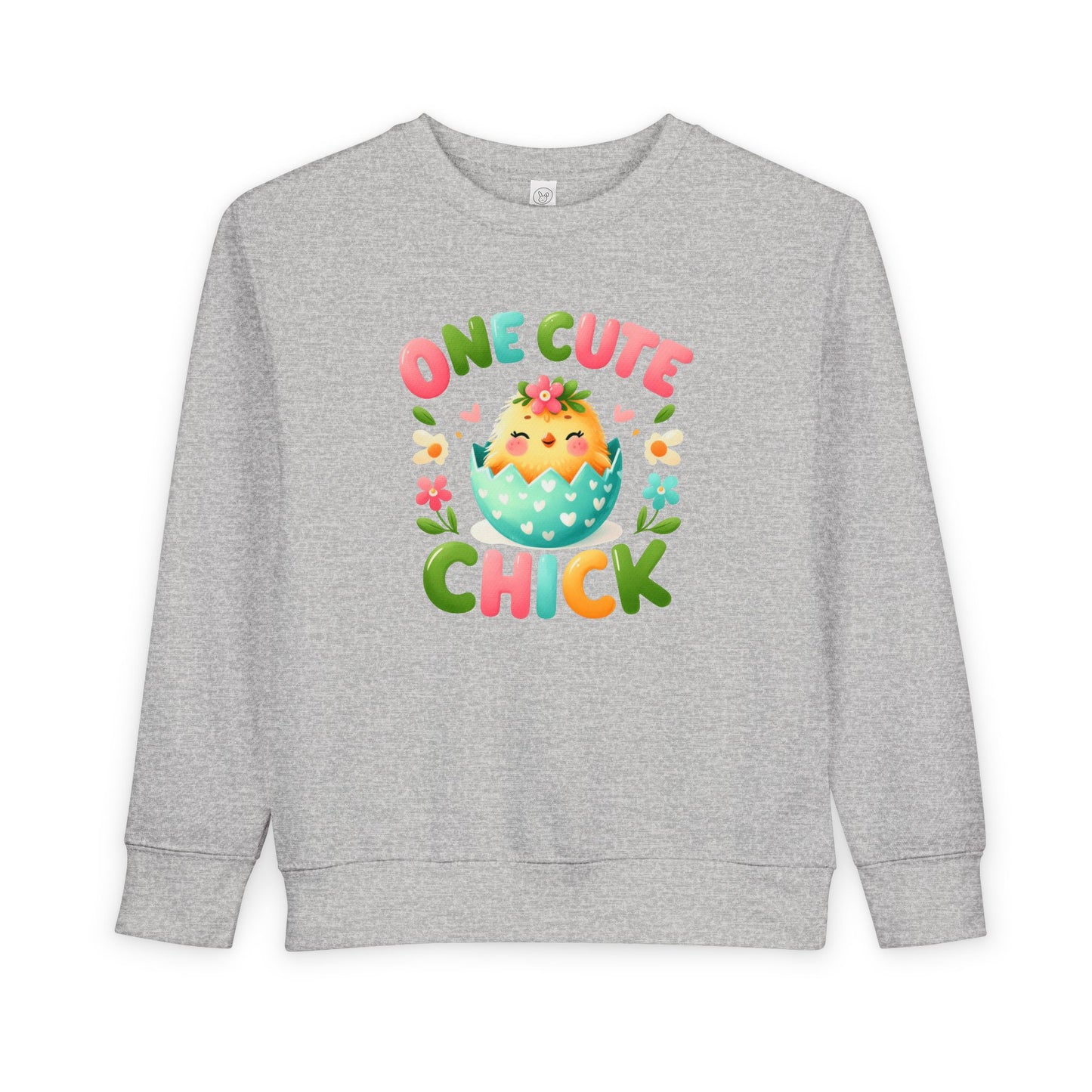 Toddler Sweatshirt - "One Cute Chick" Easter Chick Pullover for Babies & Toddlers