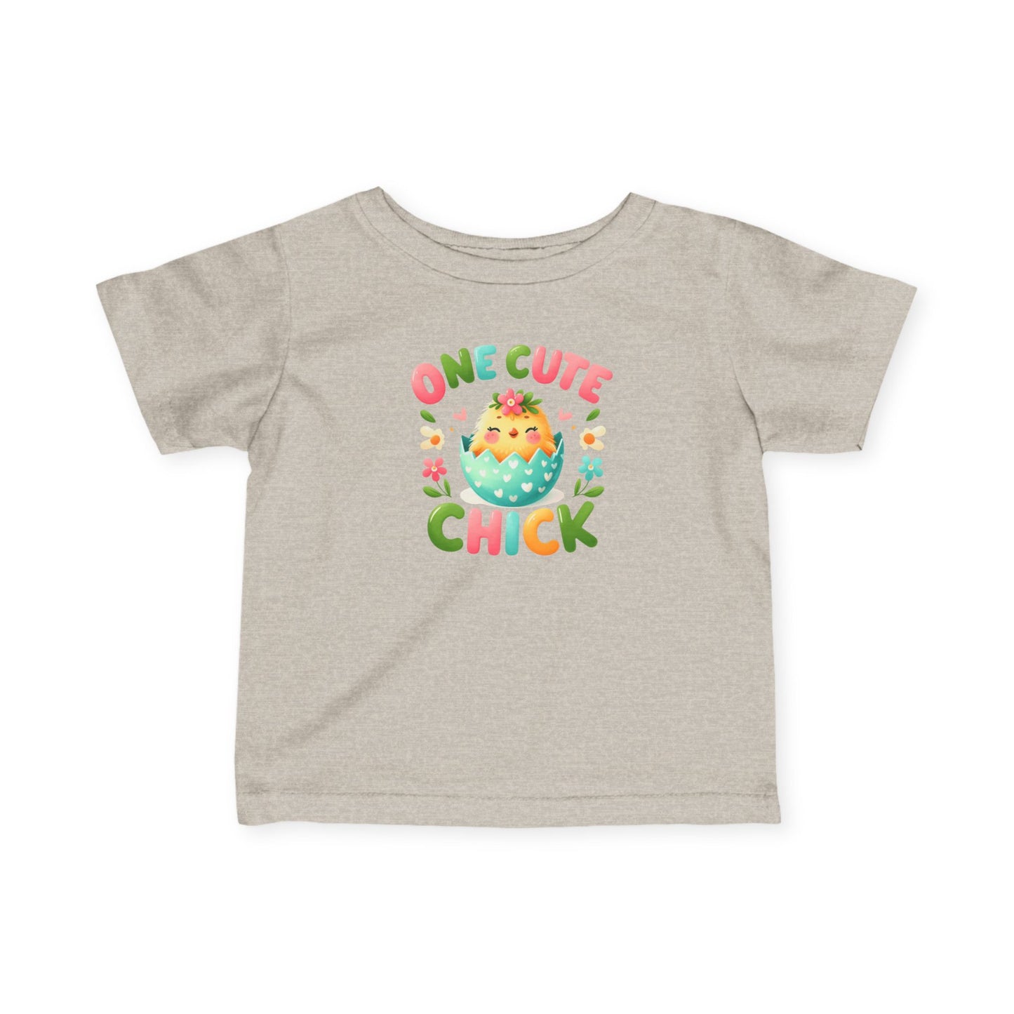 Infant Tee — “One Cute Chick” Easter Chick Baby Shirt