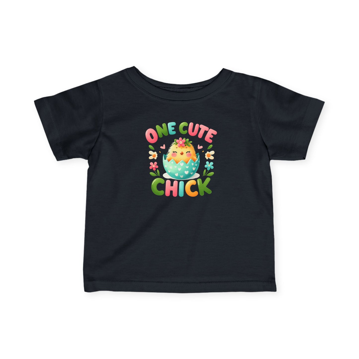 Infant Tee — “One Cute Chick” Easter Chick Baby Shirt
