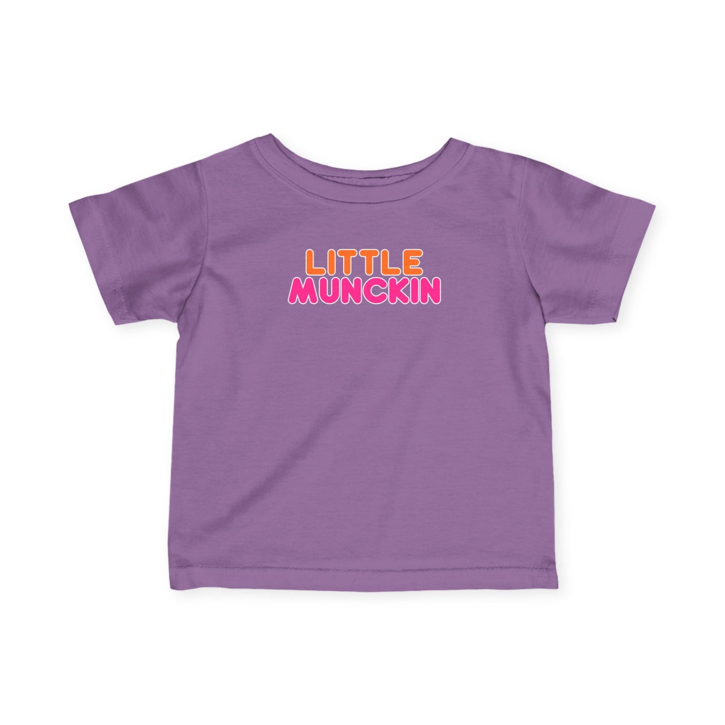 Infant Tee — "Little MuncKin" Colorblock Baby Shirt