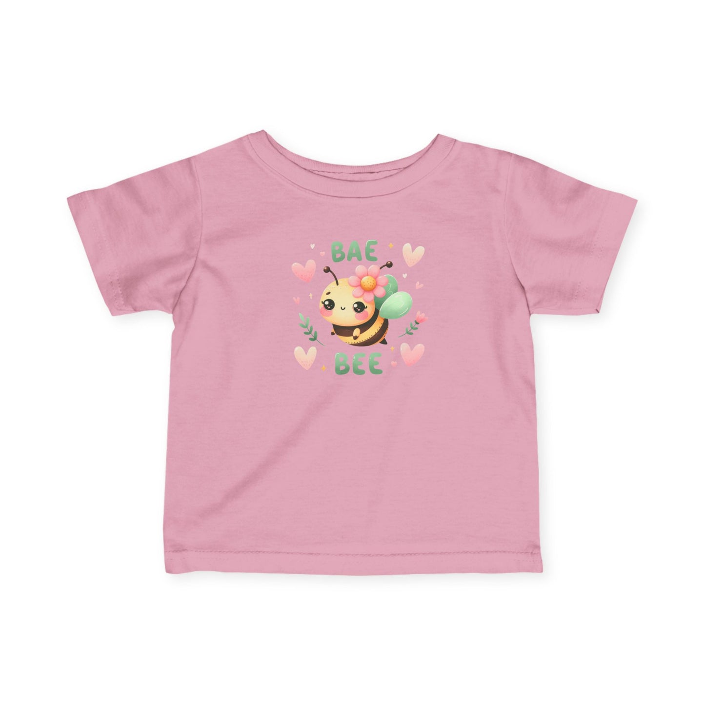 Infant Tee — "Bae Bee" Cute Cartoon Bee Baby Shirt (Valentine's/Newborn Gift)