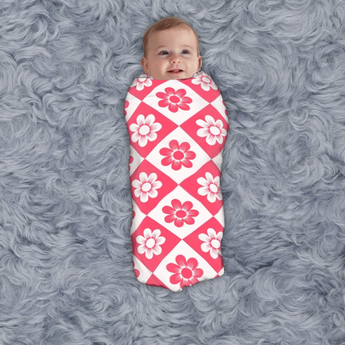 🌸 Berry Cute Floral Swaddle Blanket 🌸
