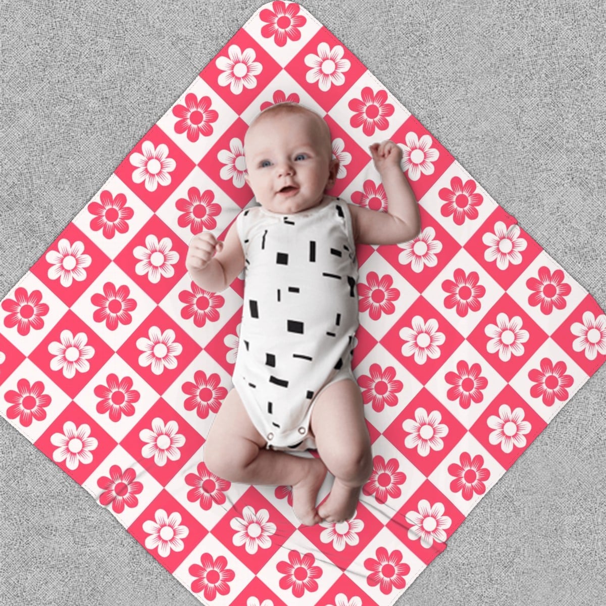 🌸 Berry Cute Floral Swaddle Blanket 🌸
