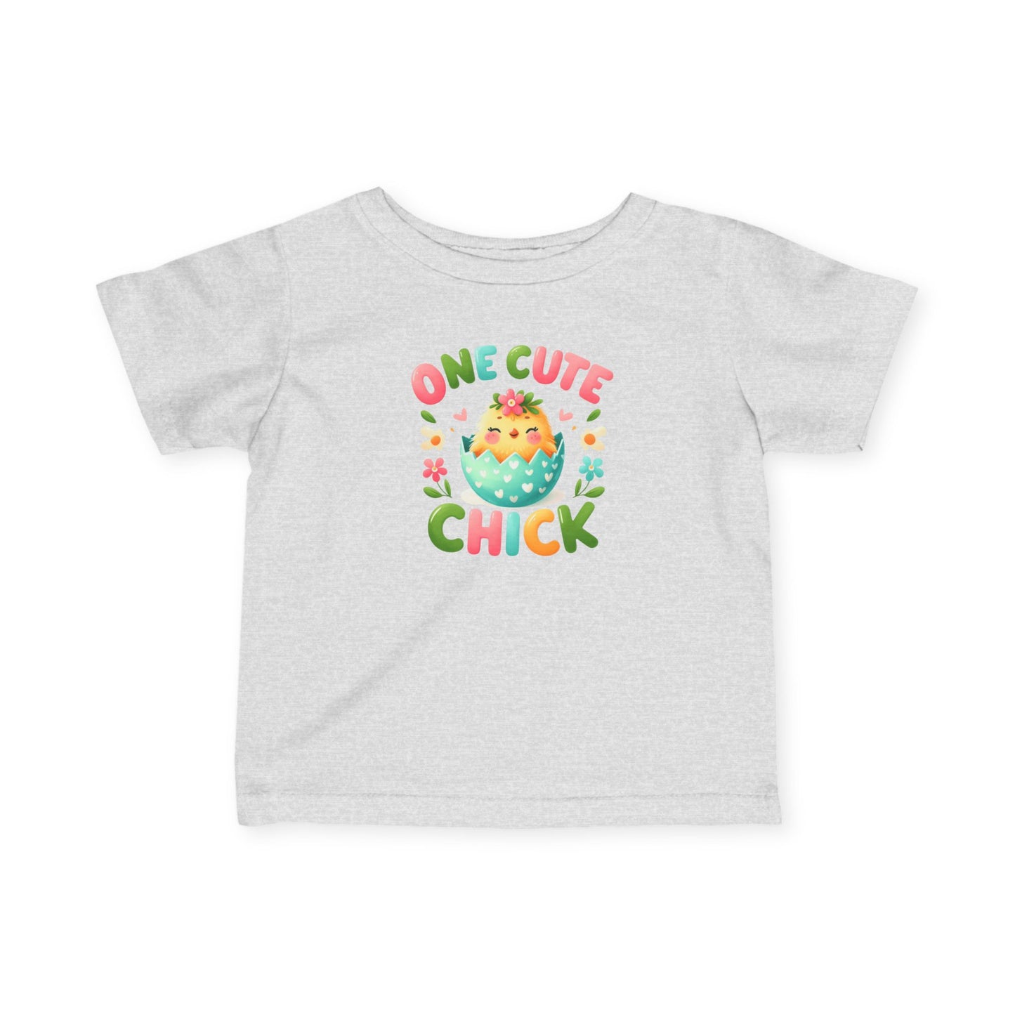 Infant Tee — “One Cute Chick” Easter Chick Baby Shirt